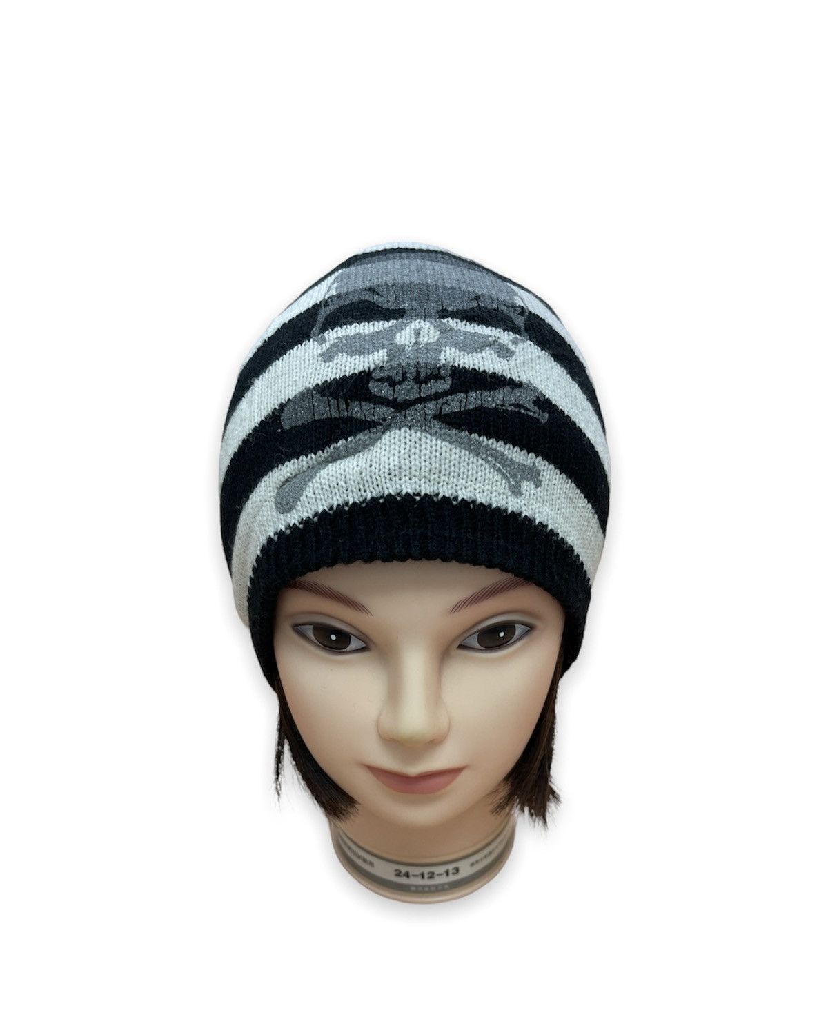 Japanese Brand Distressed Skulls Reversible Beanie Hats Snow Caps Size ONE SIZE - 7 Thumbnail