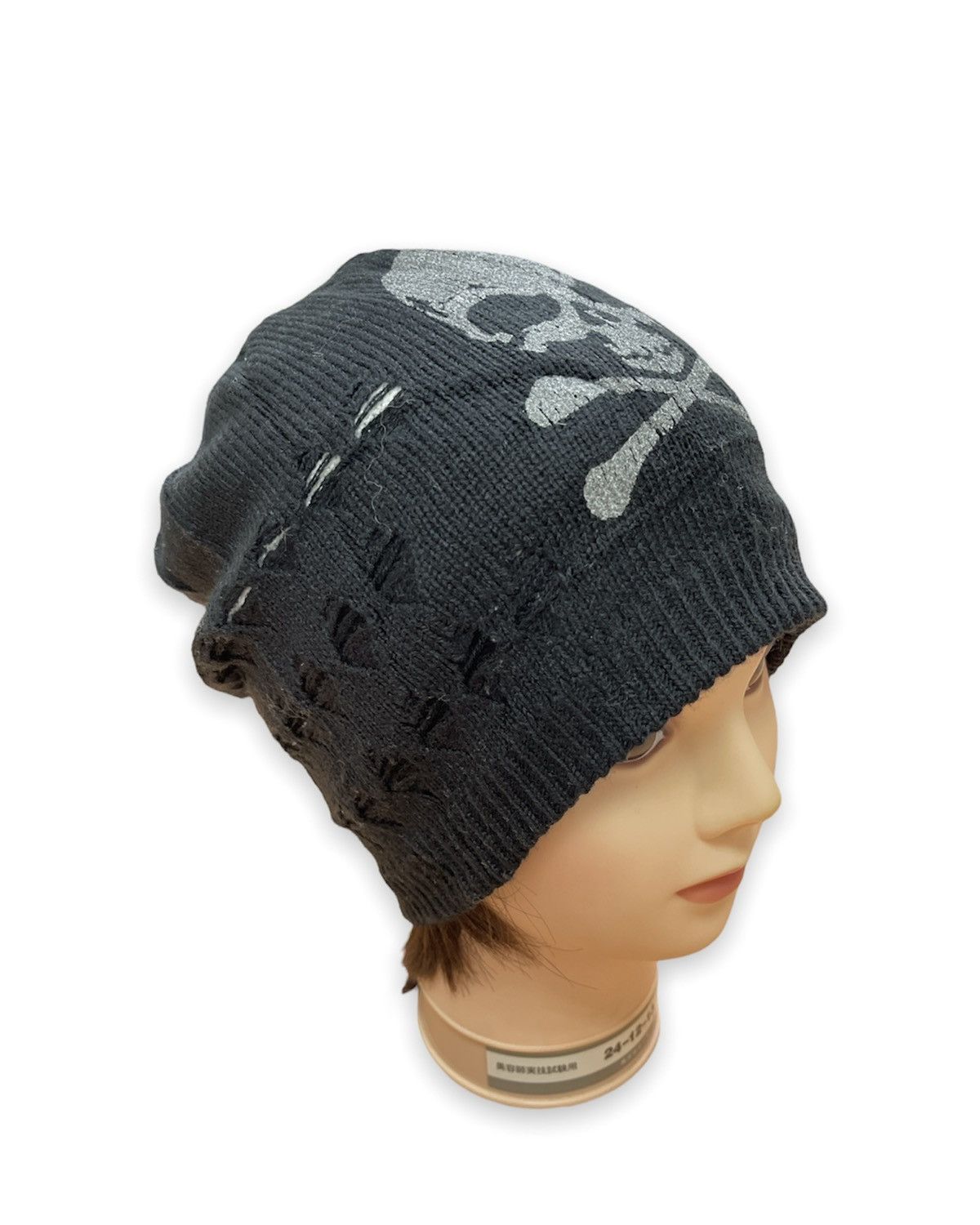Japanese Brand Distressed Skulls Reversible Beanie Hats Snow Caps Size ONE SIZE - 4 Thumbnail
