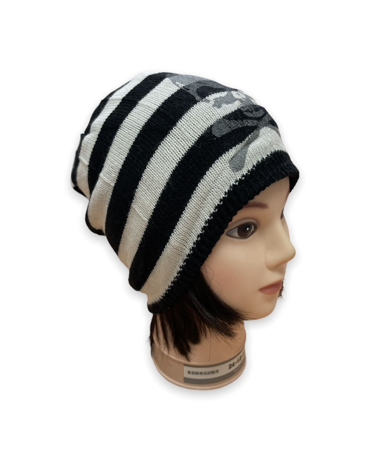 Japanese Brand Distressed Skulls Reversible Beanie Hats Snow Caps Size ONE SIZE - 6 Thumbnail