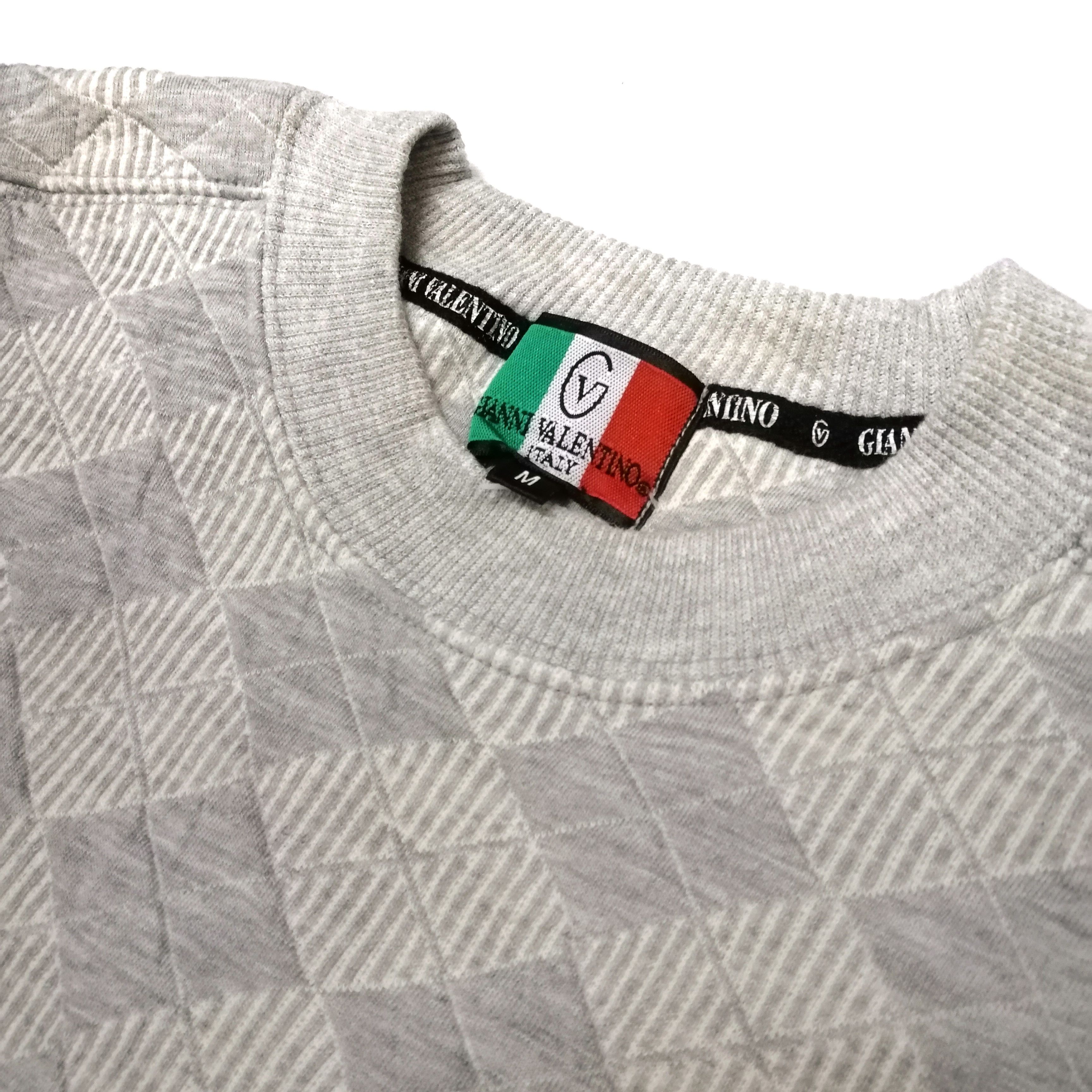 Gianni Valentino 🔥Vintage 90s Gianni Valentino quilted diamond sweatshirt Size US M / EU 48-50 / 2 - 3 Thumbnail