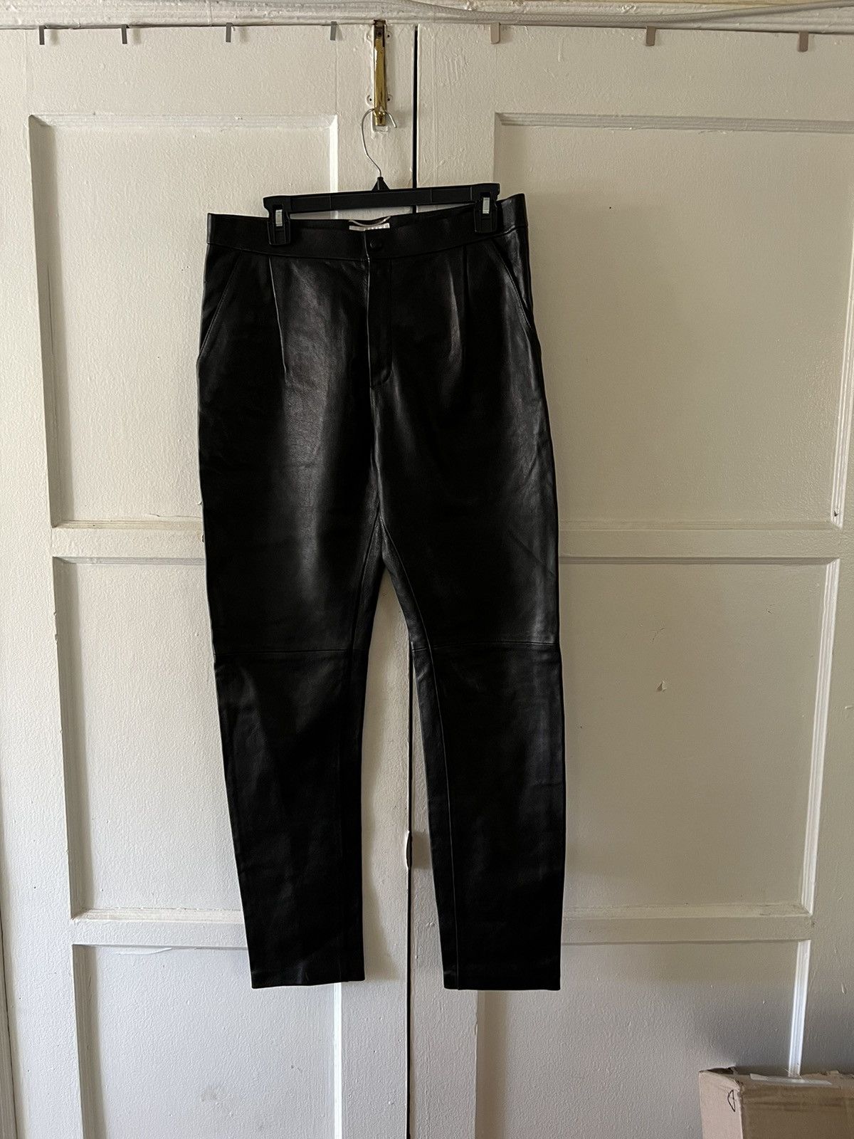 Sample Leather Runway trousers