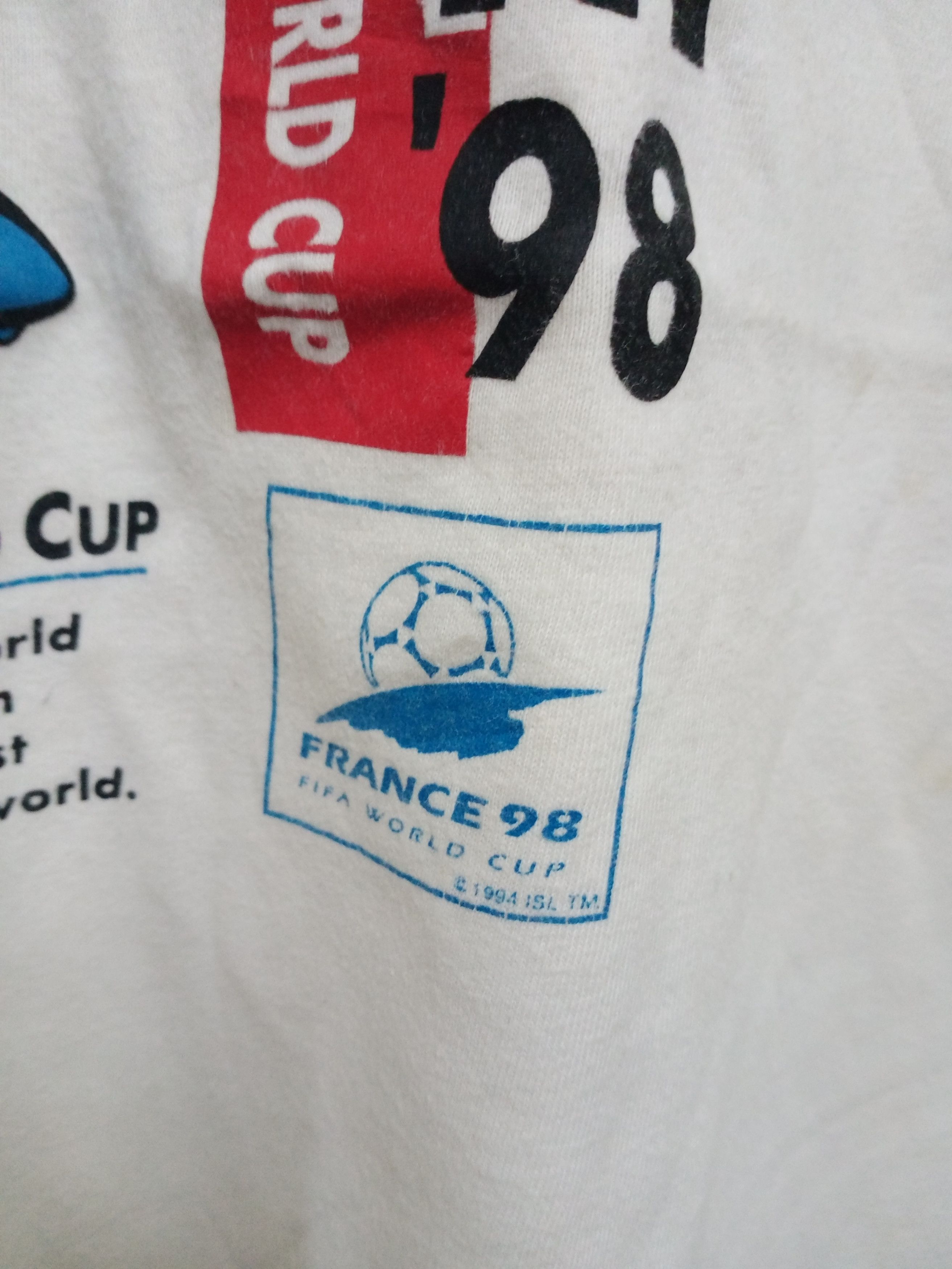 Vintage Vintage FIFA World Cup France 98 T-Shirt Size US L / EU 52-54 / 3 - 3 Thumbnail