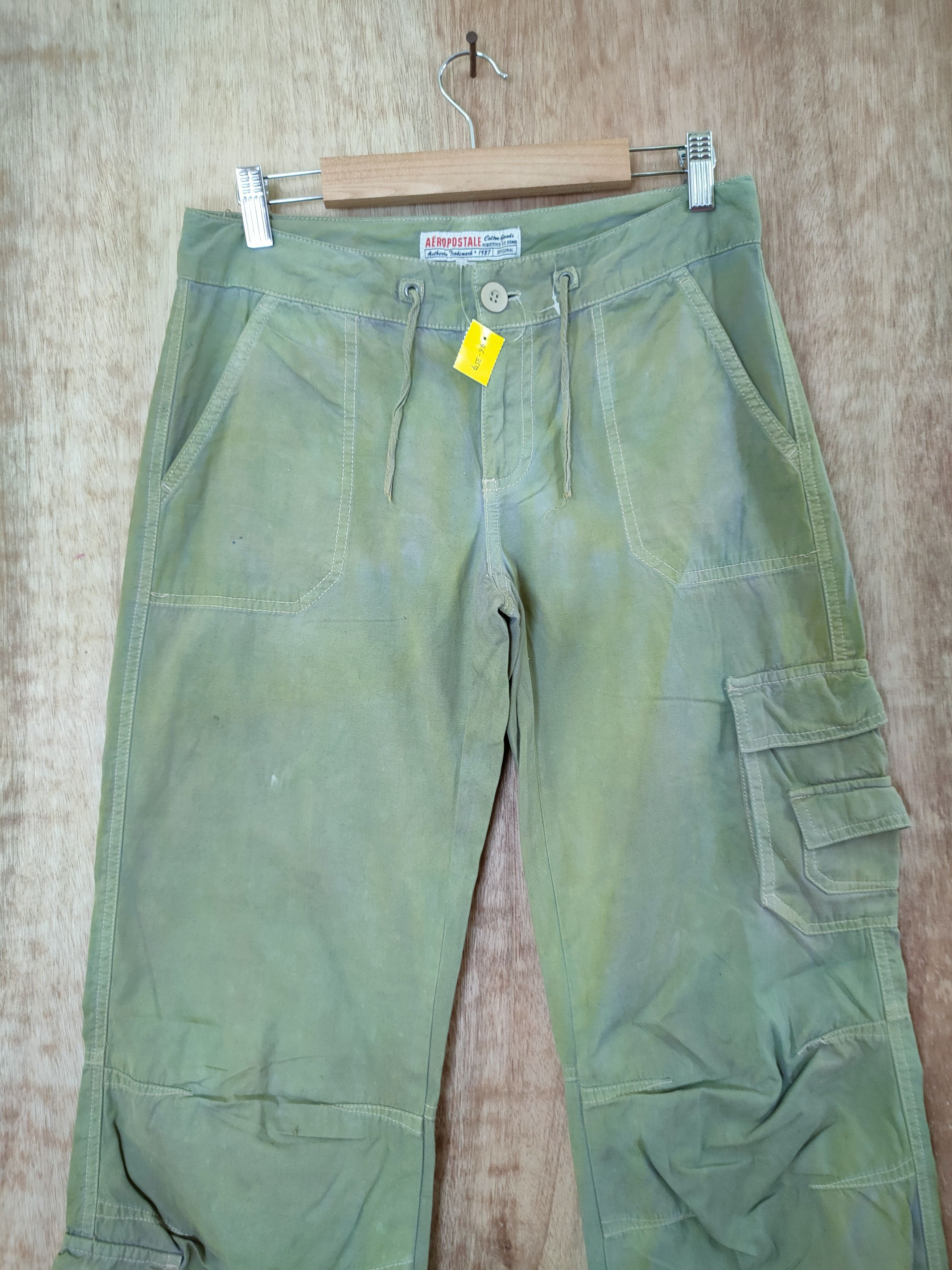 Aeropostale DL Aeropostate faded green multipocket cargo pants #46-359 Size US 28 / EU 44 - 4 Thumbnail