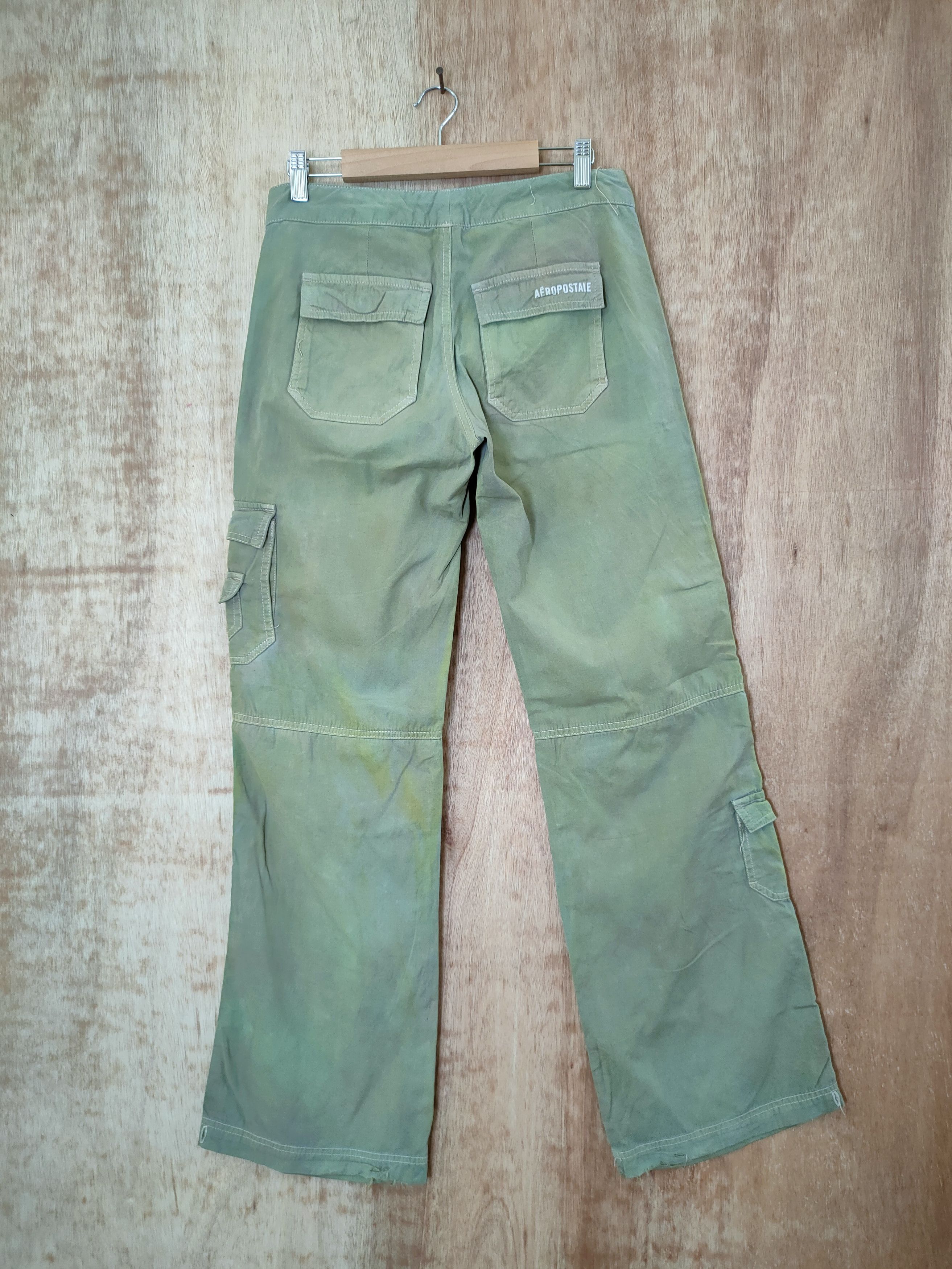 Aeropostale DL Aeropostate faded green multipocket cargo pants #46-359 Size US 28 / EU 44 - 6 Thumbnail