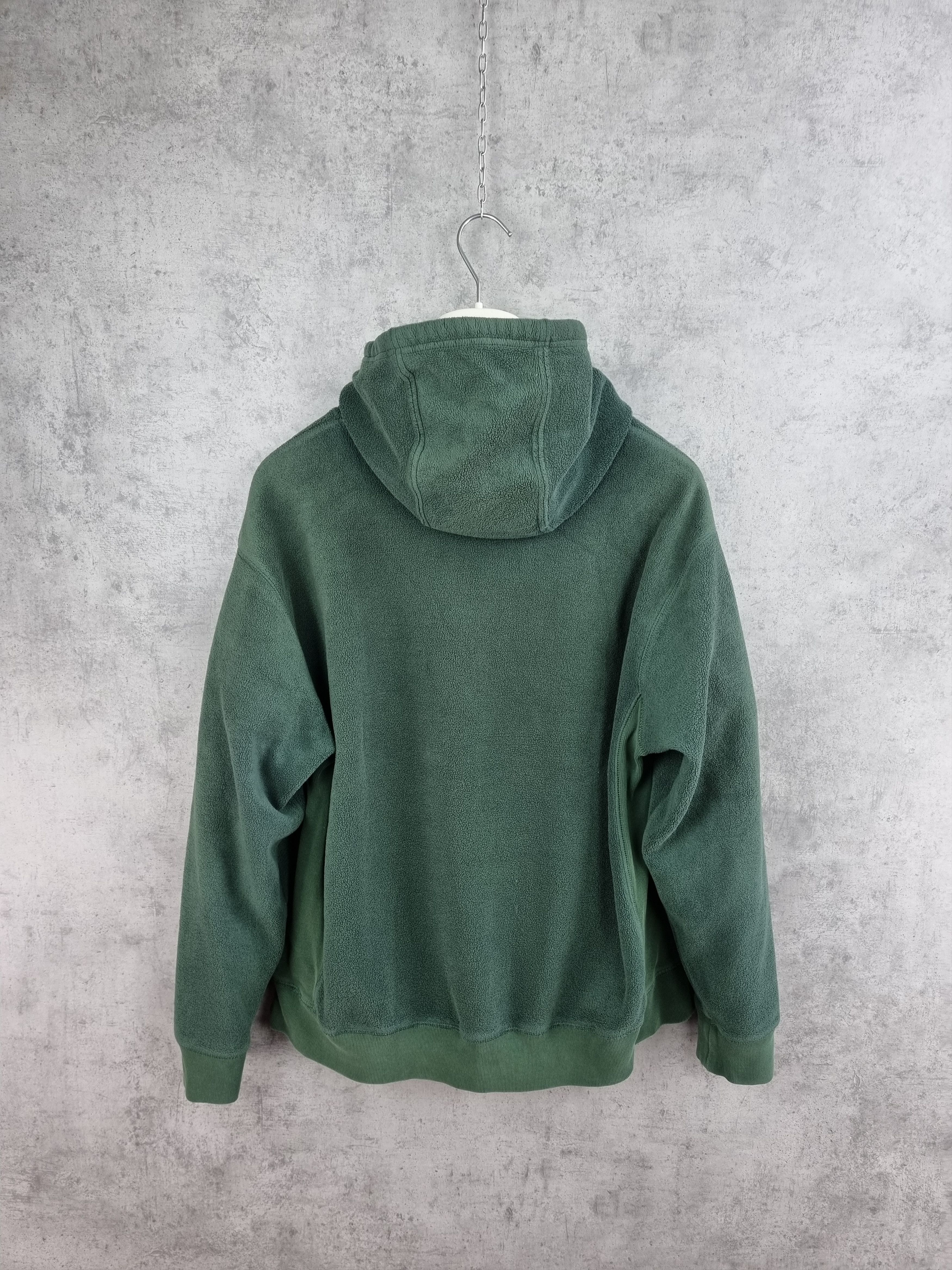 Gap × Vintage Vintage Gap Spellout Fleece Pine Green Hoodie Size US L / EU 52-54 / 3 - 2 Thumbnail