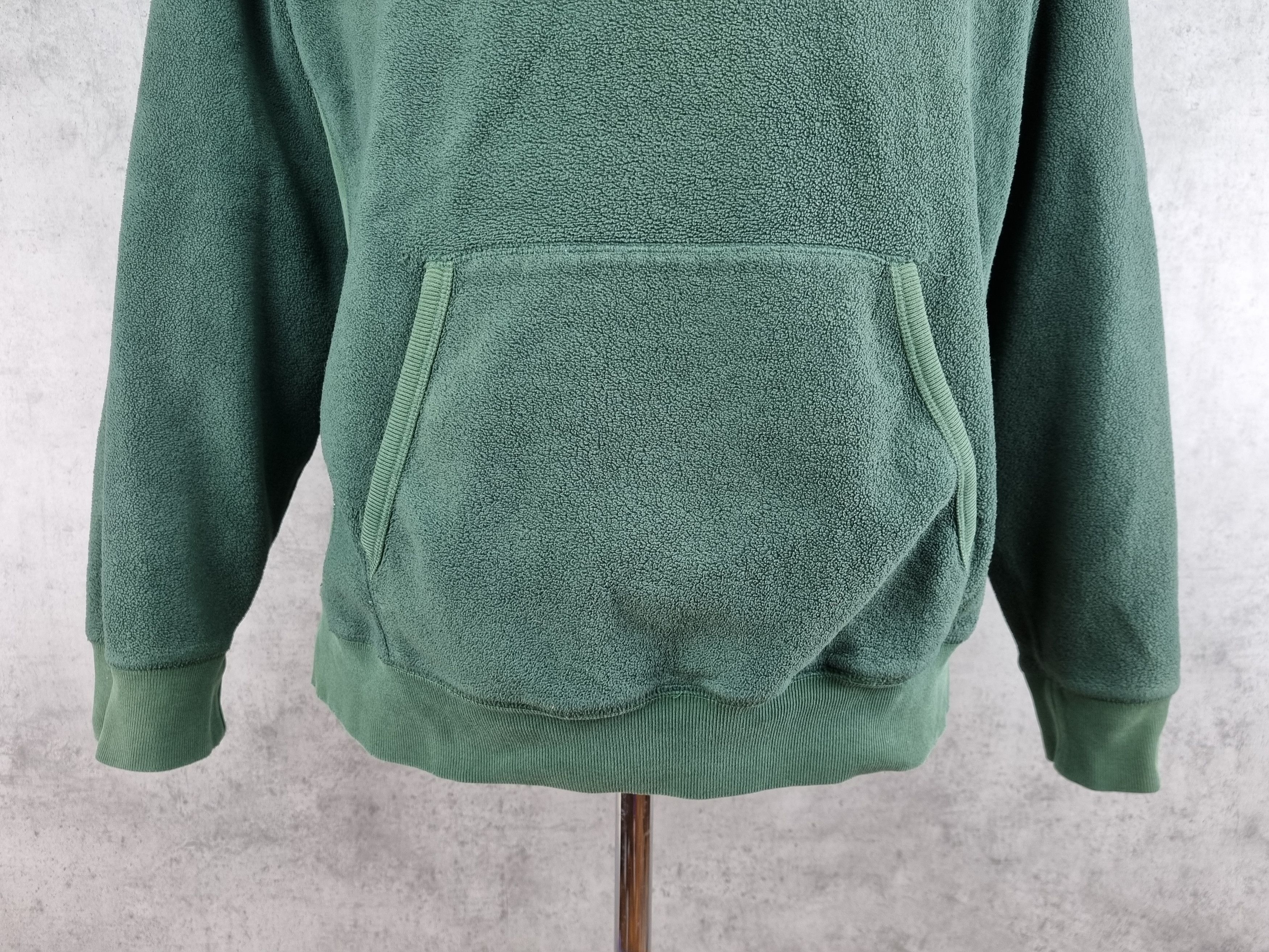 Gap × Vintage Vintage Gap Spellout Fleece Pine Green Hoodie Size US L / EU 52-54 / 3 - 11 Thumbnail