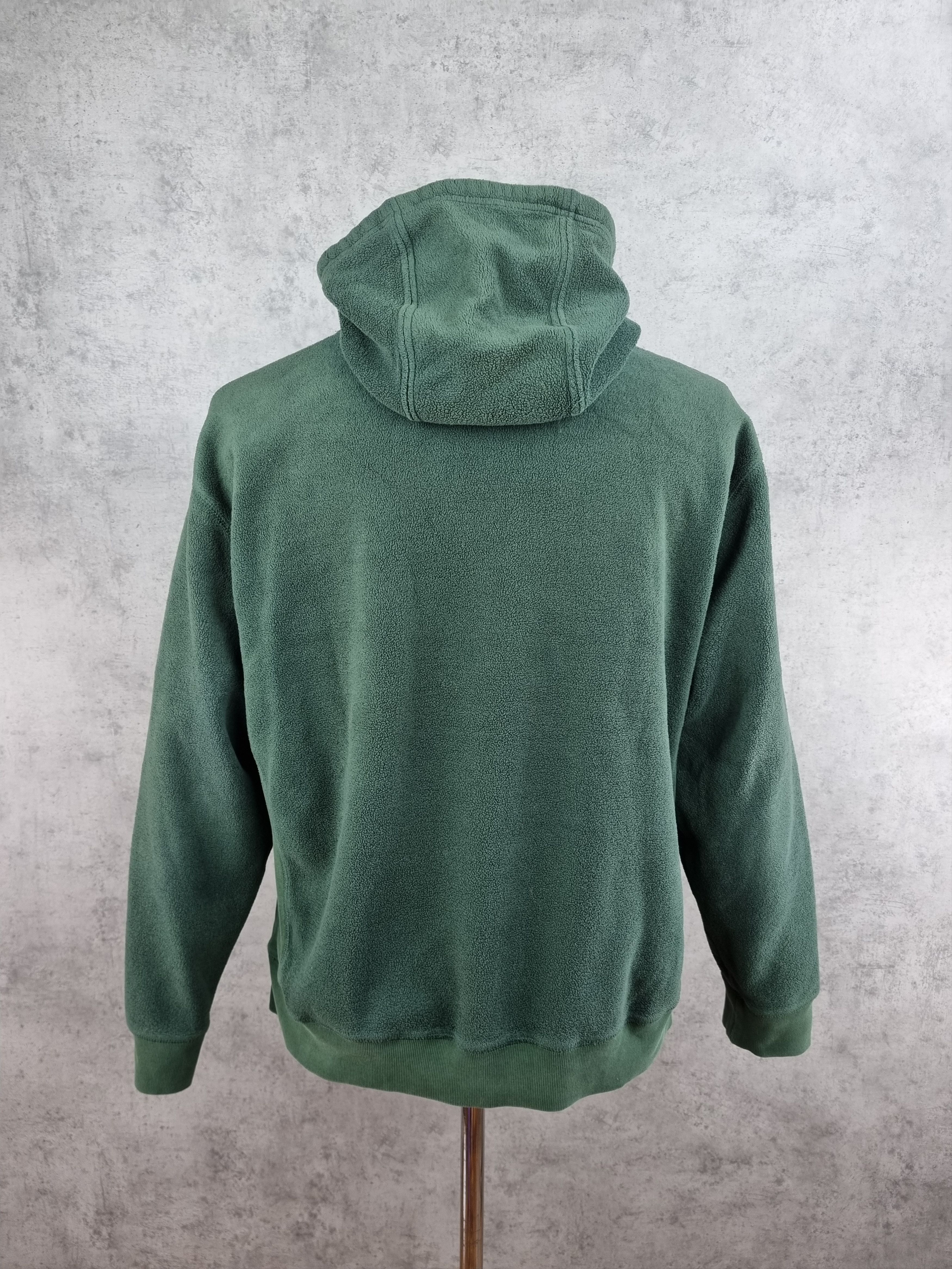 Gap × Vintage Vintage Gap Spellout Fleece Pine Green Hoodie Size US L / EU 52-54 / 3 - 6 Thumbnail