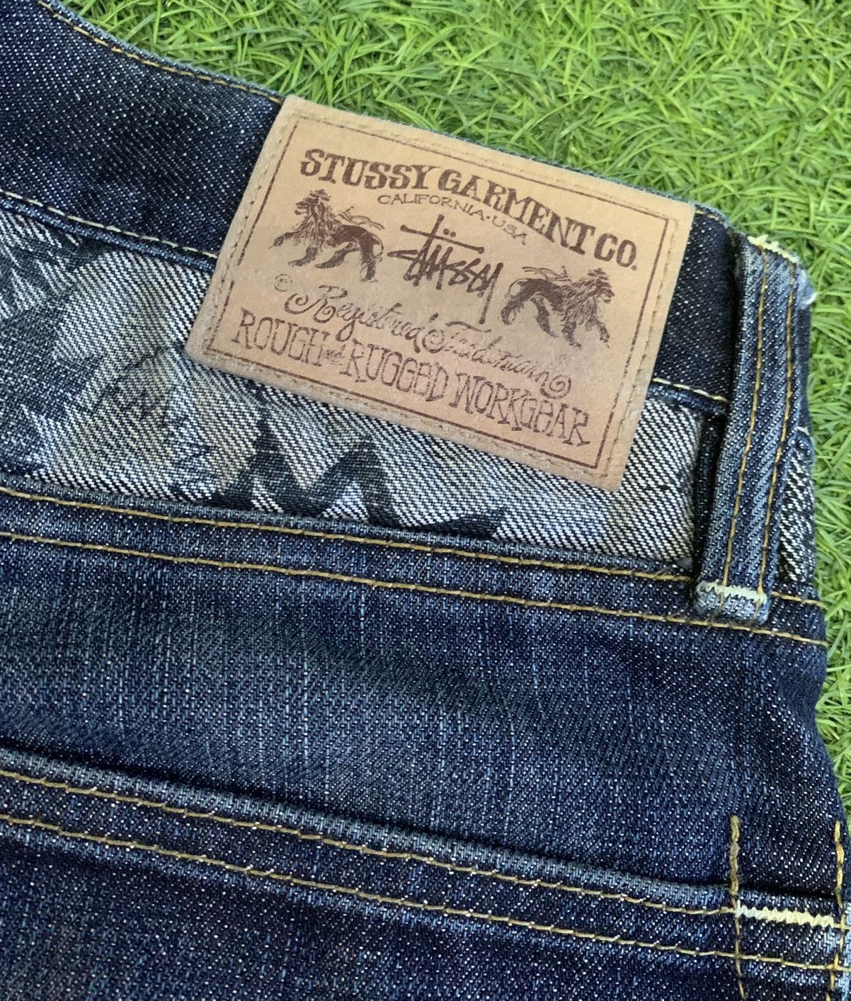 Stussy Vintage Stussy Rough Rugged Workgear over print interior Size US 34 / EU 50 - 12 Thumbnail