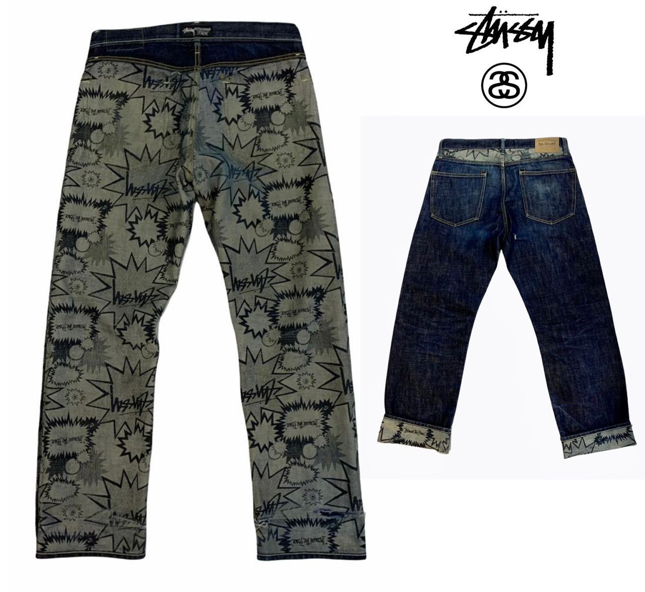 Stussy Vintage Stussy Rough Rugged Workgear over print interior Size US 34 / EU 50 - 2 Thumbnail