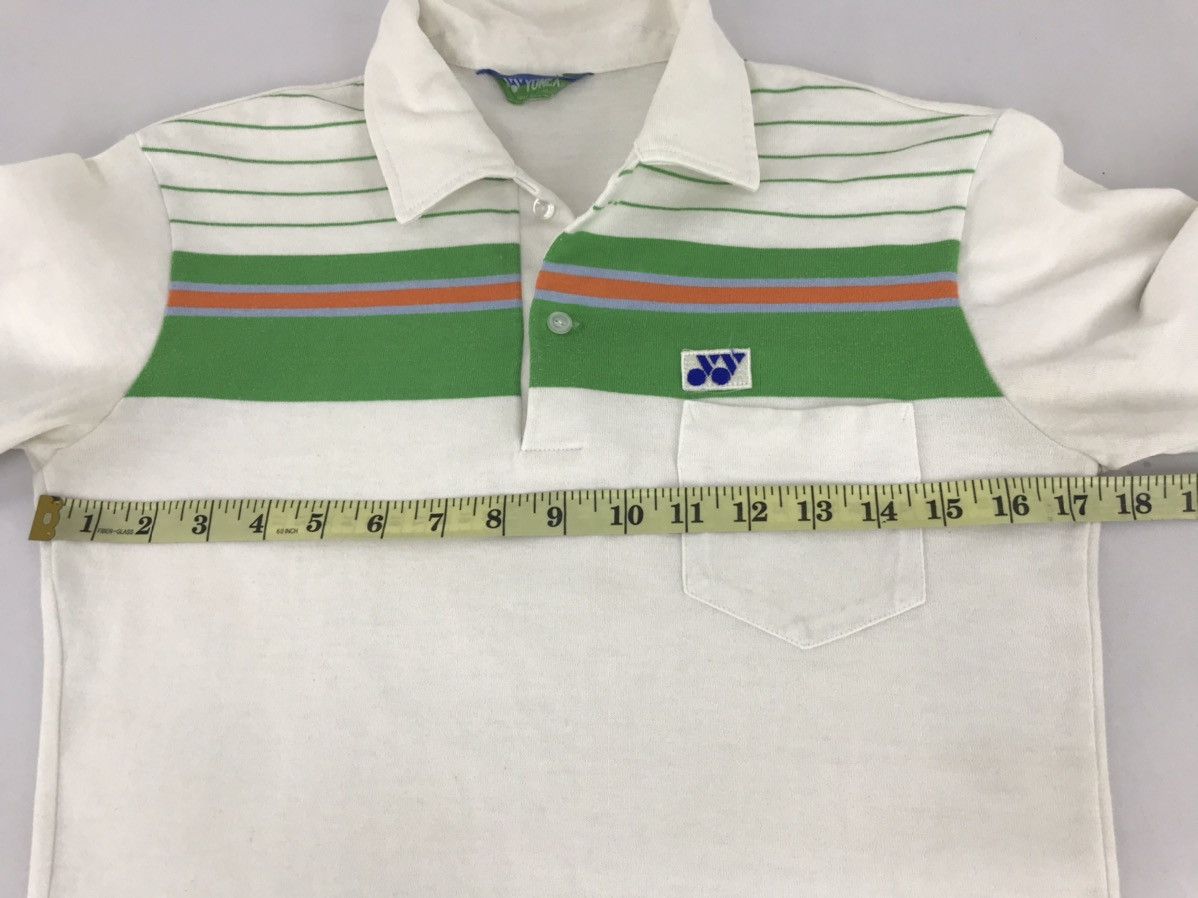 Vintage 90s Yonex Polo T-shirt Single Pocket Striped Design Size US S / EU 44-46 / 1 - 8 Thumbnail