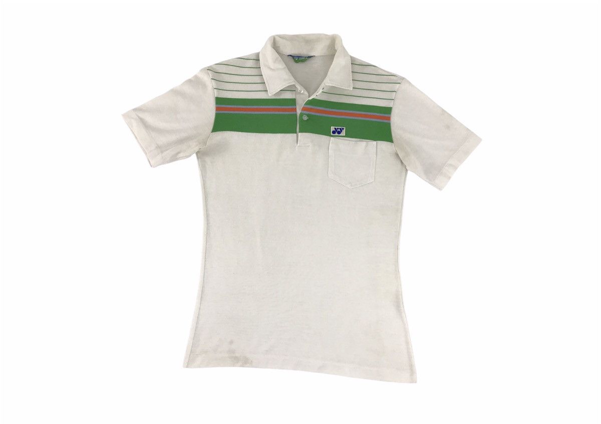 Vintage 90s Yonex Polo T-shirt Single Pocket Striped Design Size US S / EU 44-46 / 1 - 1 Thumbnail
