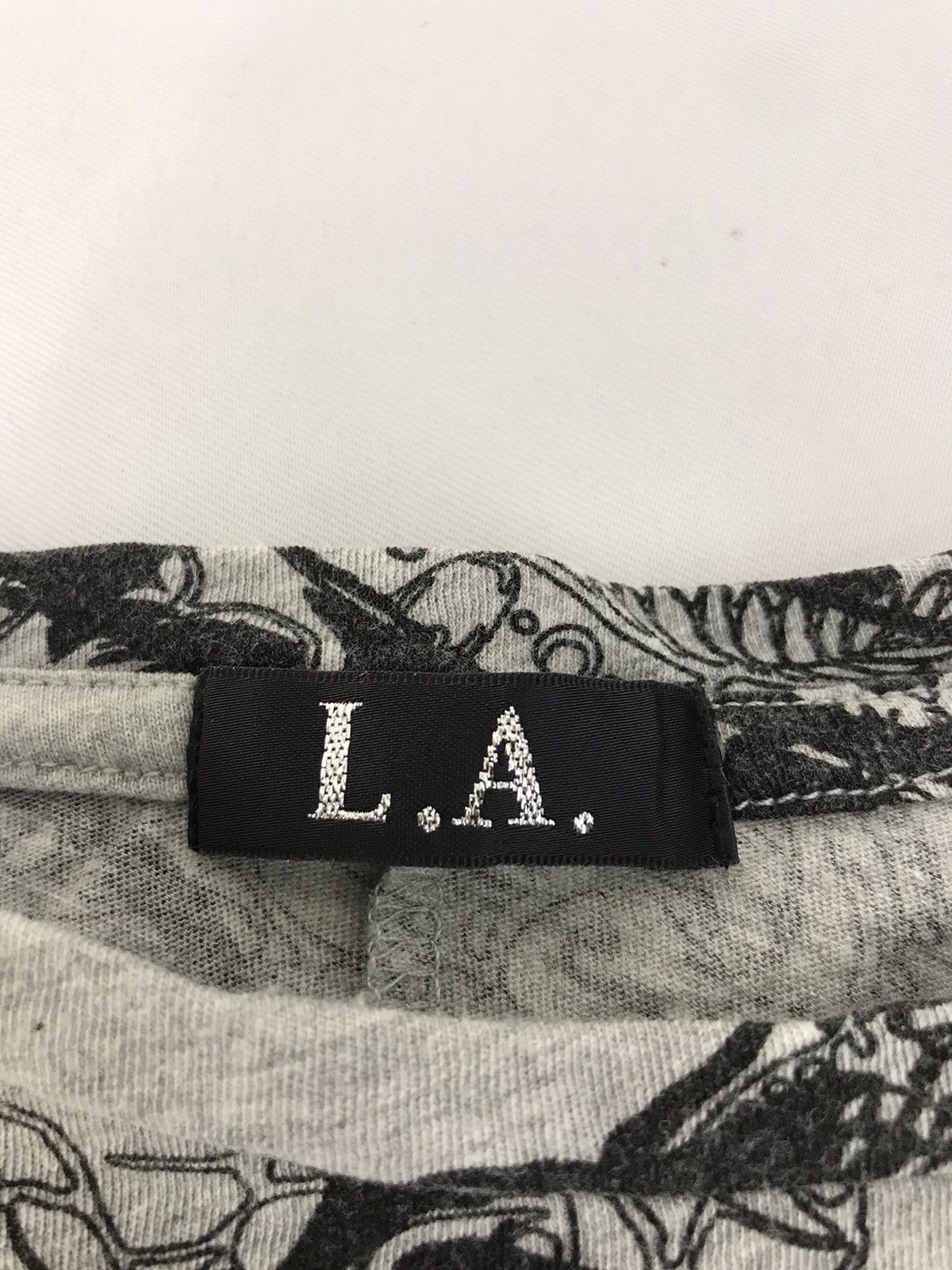 Japanese Brand Vintage L.A Oil Shock Sweatshirt All Over Skull Cross Print Size 3XL / US 20-22 - 4 Thumbnail