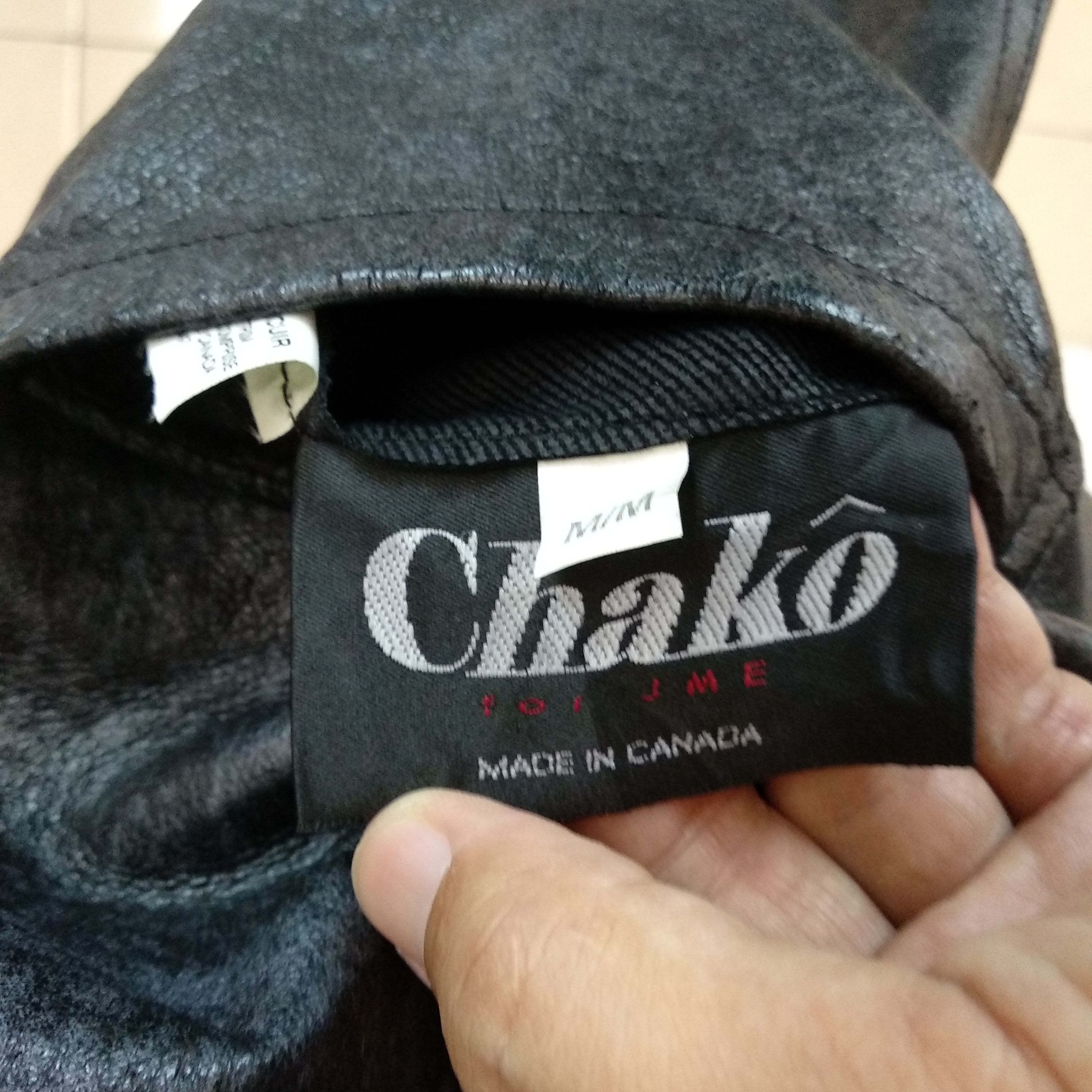Chaco CHAKO Leather Black Jacket Made In Canada Size US M / EU 48-50 / 2 - 11 Thumbnail