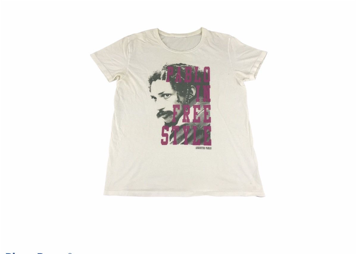 Rap Tees × Vintage Augustus Pablo In Free Time Rap Artist Tee Big Logo Size US S / EU 44-46 / 1 - 2 Thumbnail