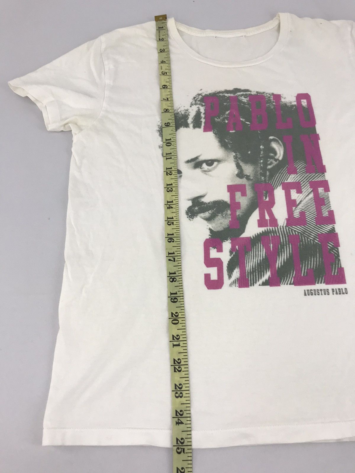 Rap Tees × Vintage Augustus Pablo In Free Time Rap Artist Tee Big Logo Size US S / EU 44-46 / 1 - 7 Thumbnail