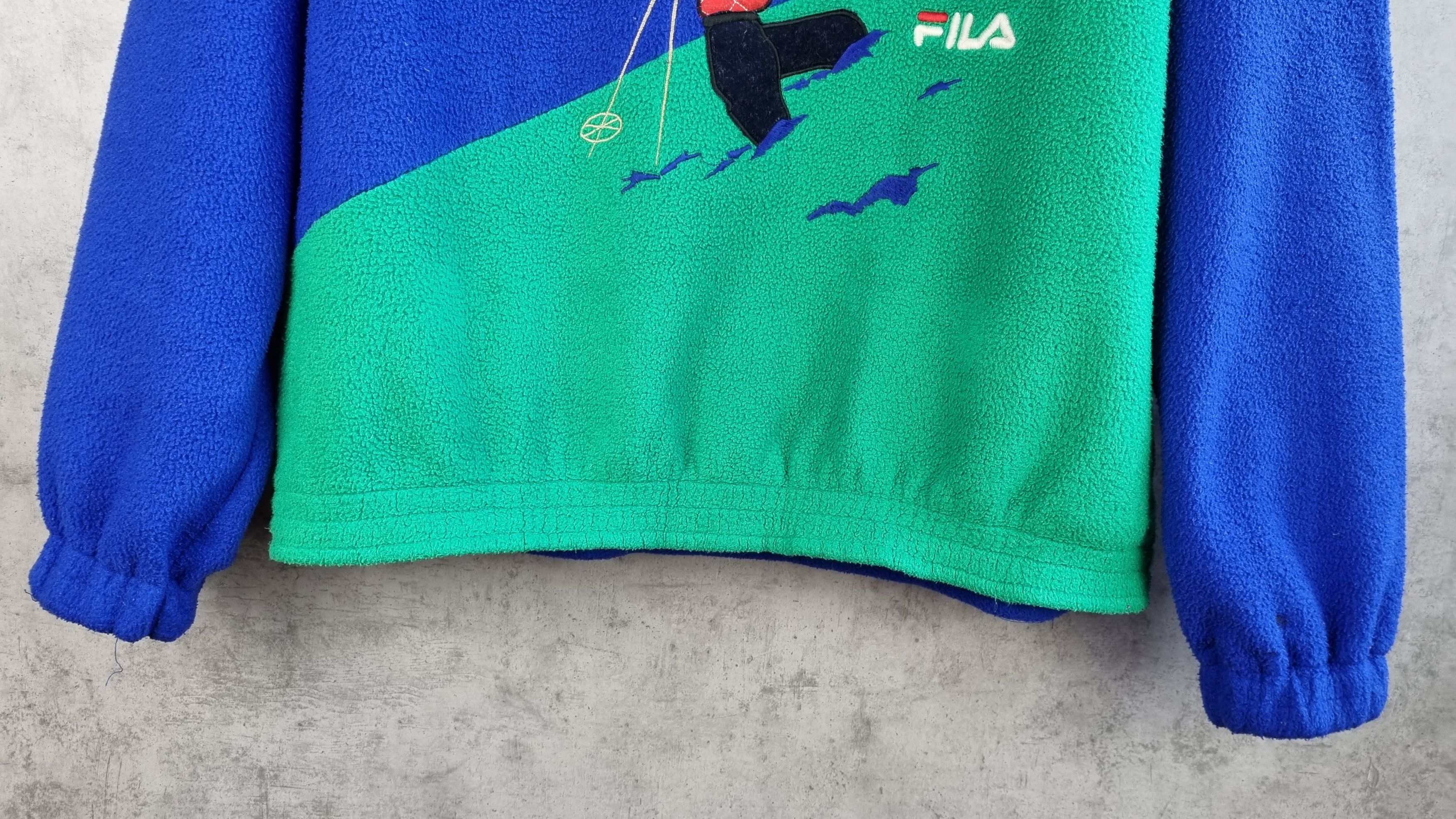 Fila × Vintage rare Fila Polarlite mountain hiking motif fleece Size US M / EU 48-50 / 2 - 6 Thumbnail