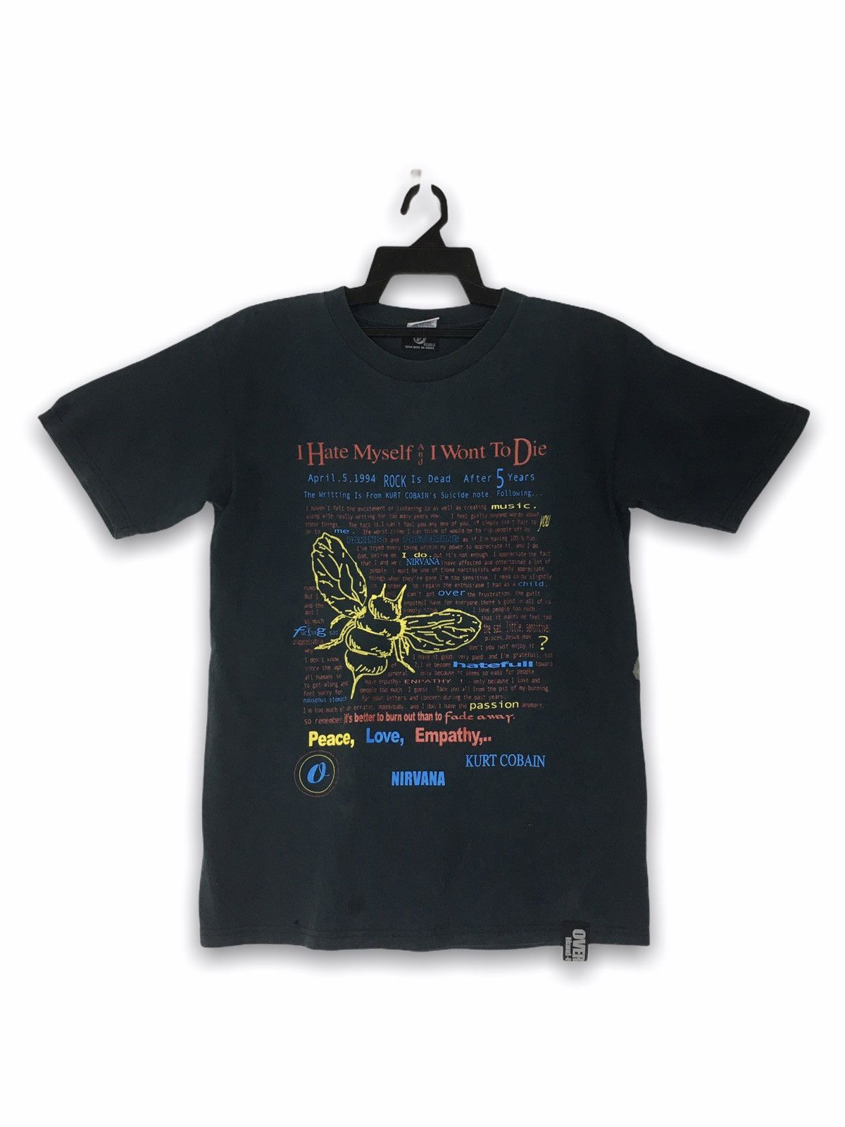Band Tees × Nirvana × Vintage Rare Vintage Nirvana kurt cobain suicide note Size US M / EU 48-50 / 2 - 1 Thumbnail