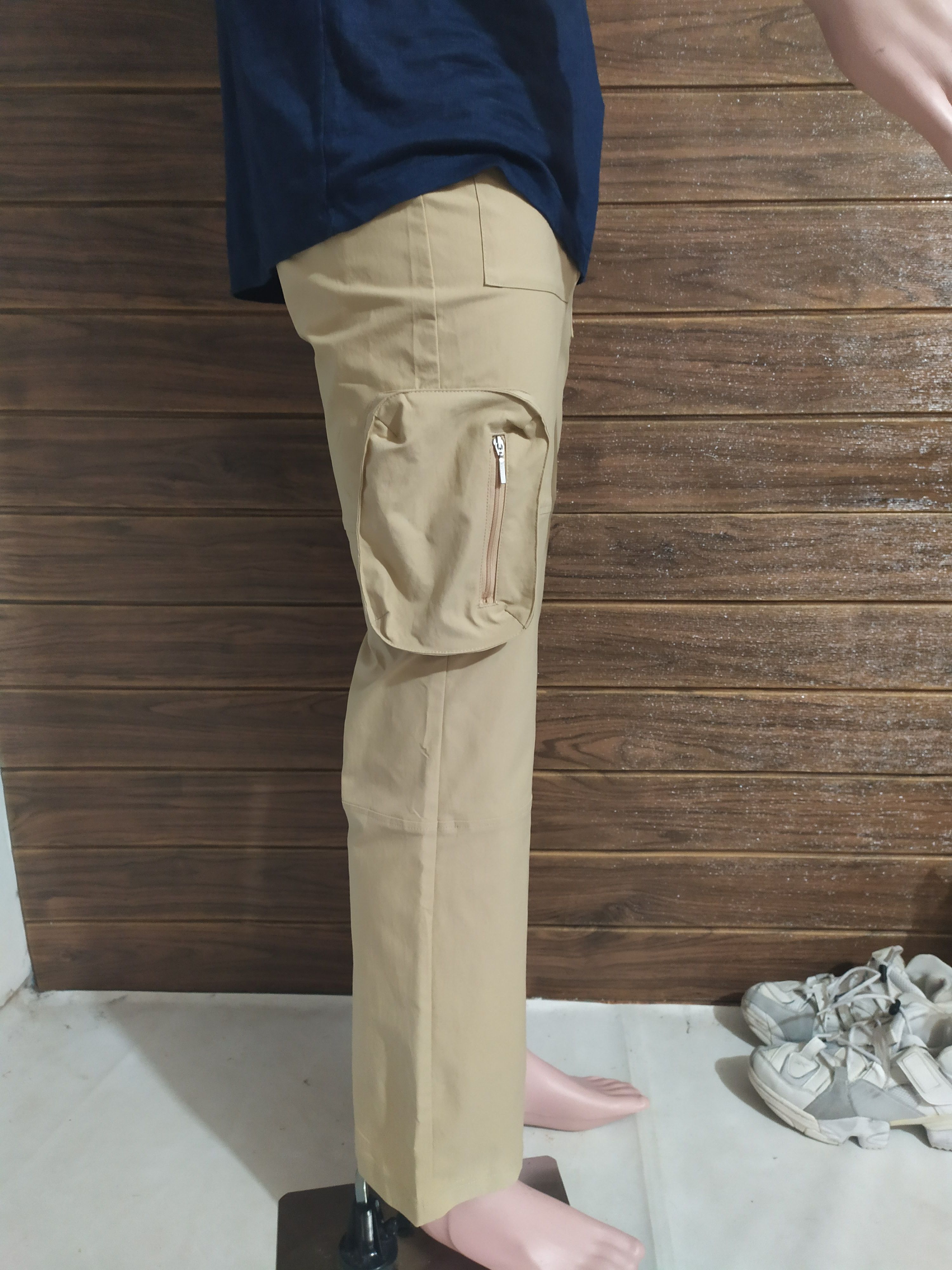 Le Coq Sportif 🔥Le Coq Sportif 3D Cargo flared Pants Tactical Parachute Size US 29 - 3 Thumbnail