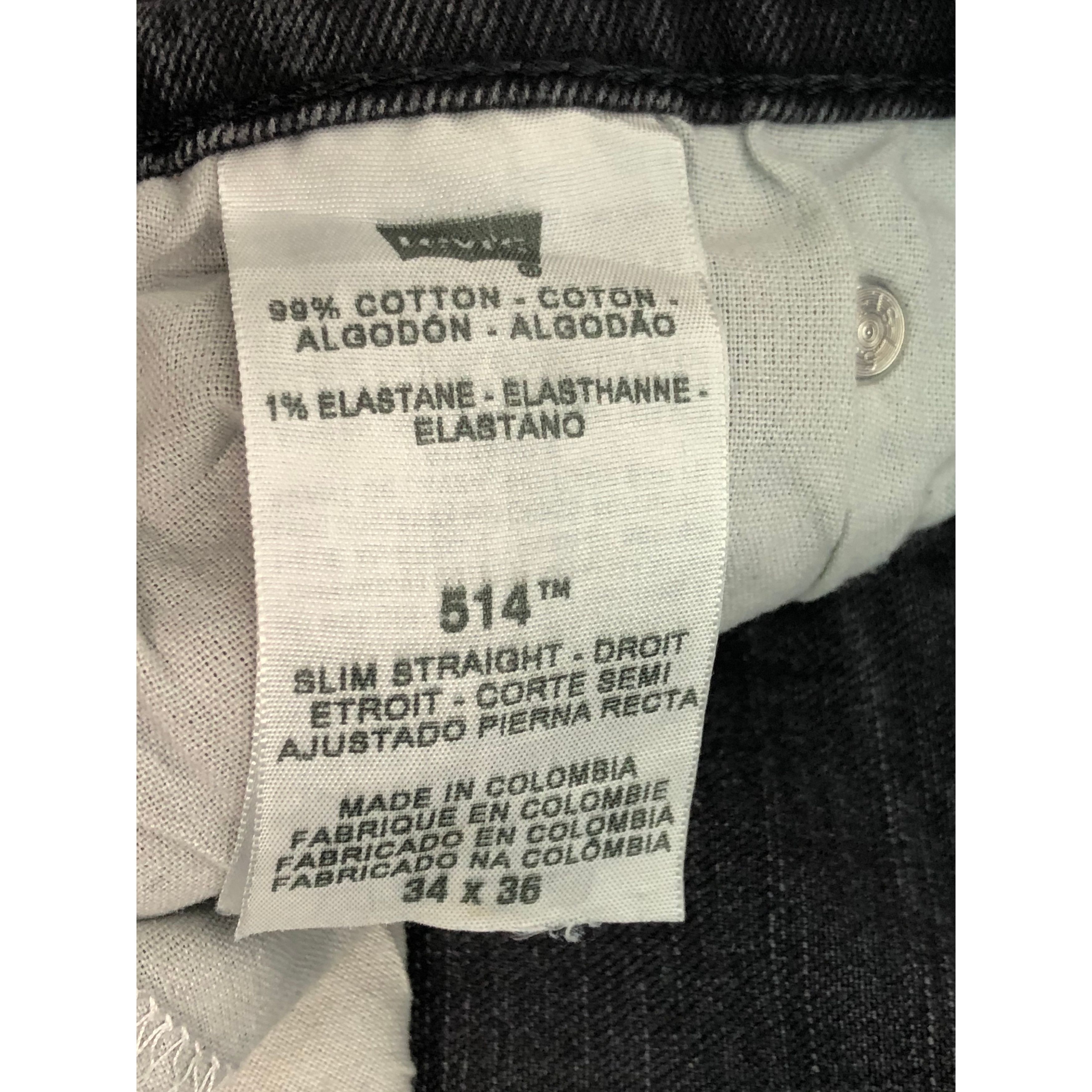 Levi's × Vintage Vintage Levis 514 Denim Black DP0037 Size US 34 / EU 50 - 4 Thumbnail