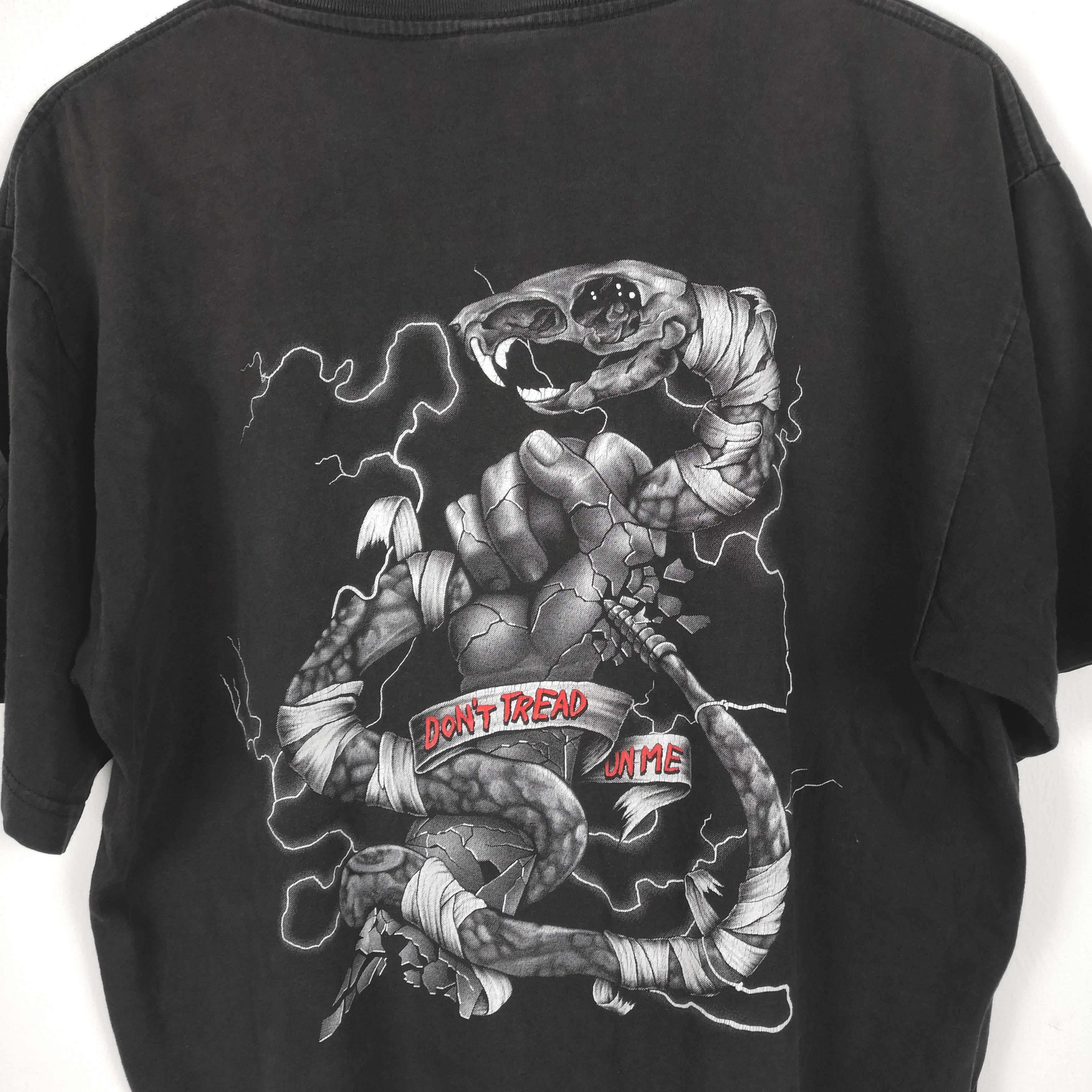 Japanese Brand Don't Tread On Me T shirt Skull Snake Japanese Tees BS17764 Size US M / EU 48-50 / 2 - 6 Thumbnail