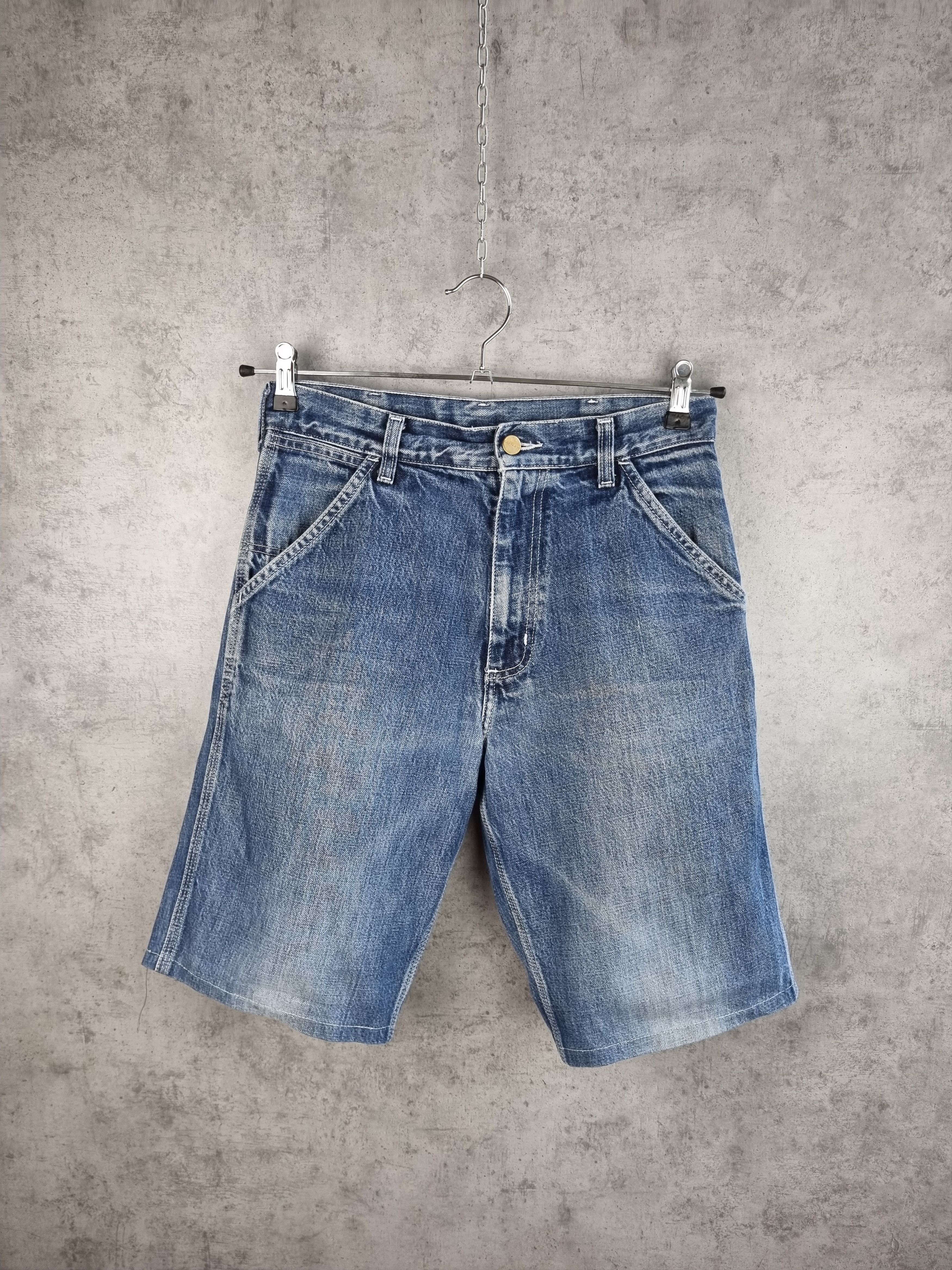 Carhartt × Vintage Rare size 90s Vintage Carhartt Logo Denim Shorts Size US 28 / EU 44 - 2 Thumbnail