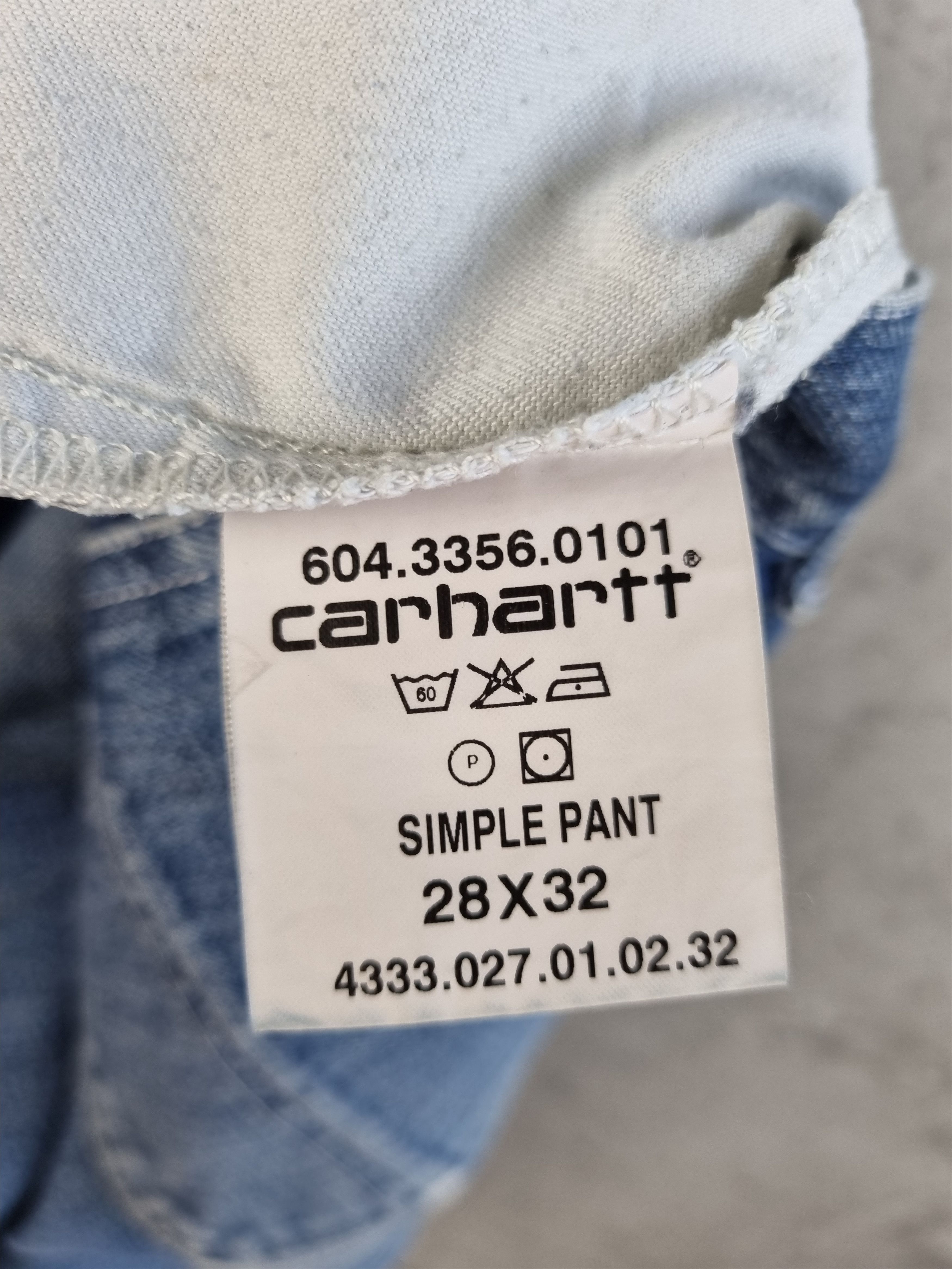 Carhartt × Vintage Rare size 90s Vintage Carhartt Logo Denim Shorts Size US 28 / EU 44 - 10 Thumbnail