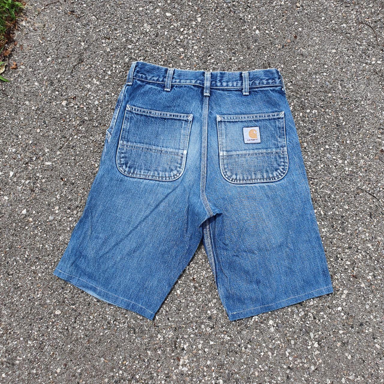 Carhartt × Vintage Rare size 90s Vintage Carhartt Logo Denim Shorts Size US 28 / EU 44 - 3 Thumbnail