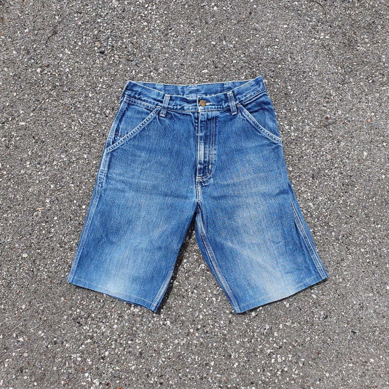 Carhartt × Vintage Rare size 90s Vintage Carhartt Logo Denim Shorts Size US 28 / EU 44 - 4 Thumbnail