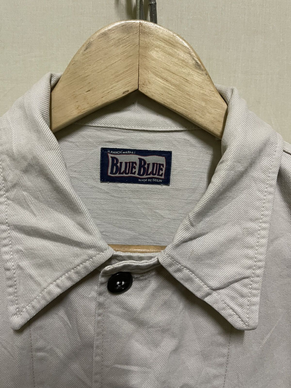 Blue Blue Japan × Japanese Brand Vintage Blue Blue Japan Distressed Jacket Size US S / EU 44-46 / 1 - 7 Thumbnail
