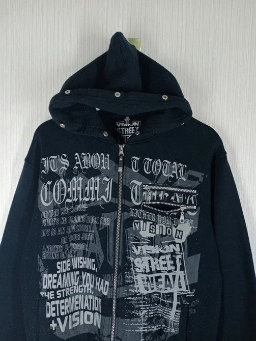 Vision Streetwear RARE VINTAGE VISION STREETWEAR HOODIE SWEATSHIRT Size US L / EU 52-54 / 3 - 2 Thumbnail