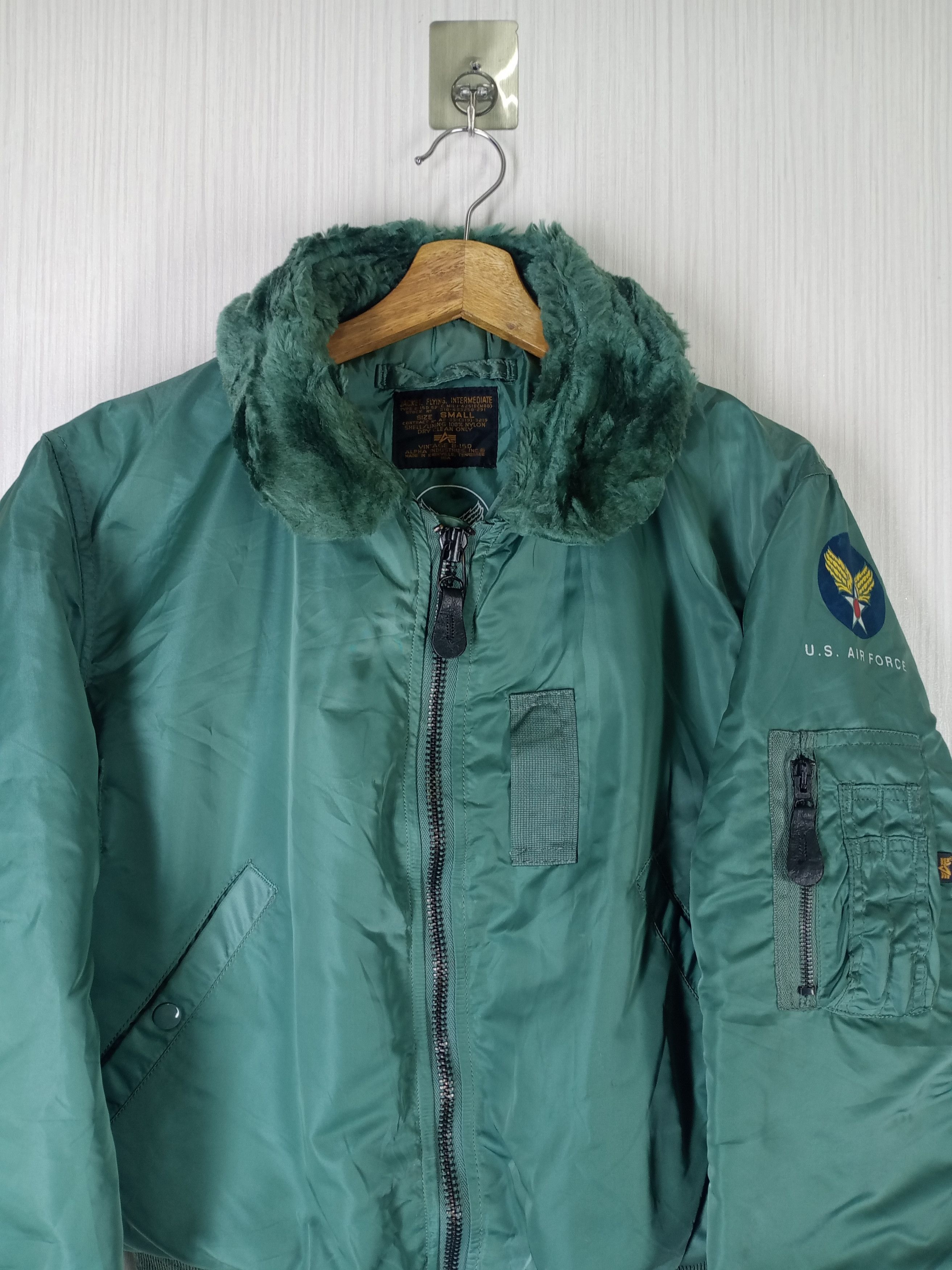 Alpha Industries Rare Vintage Alpha Industries USAF B15D Bomber Jacket Size US S / EU 44-46 / 1 - 5 Thumbnail