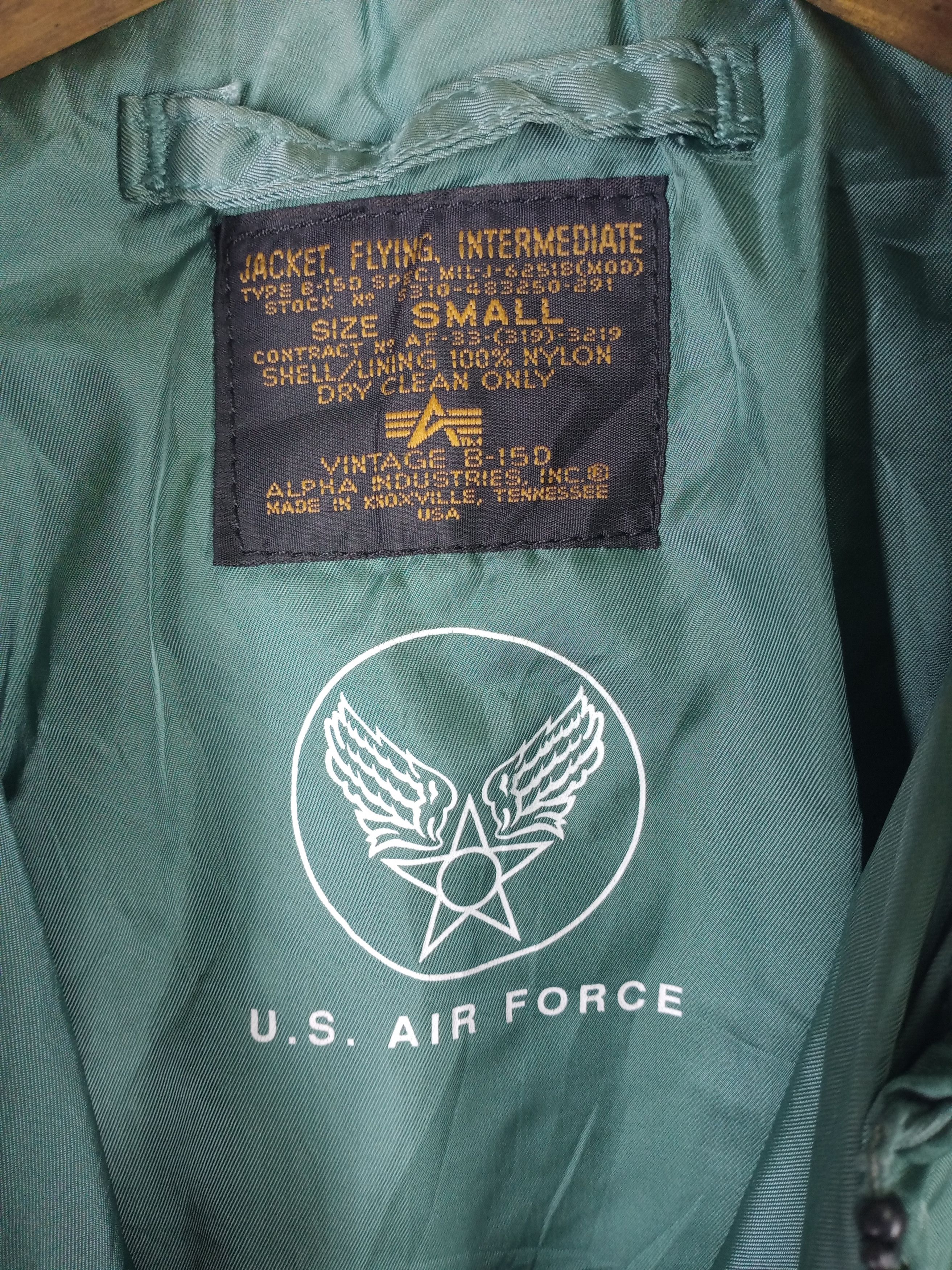 Alpha Industries Rare Vintage Alpha Industries USAF B15D Bomber Jacket Size US S / EU 44-46 / 1 - 6 Thumbnail