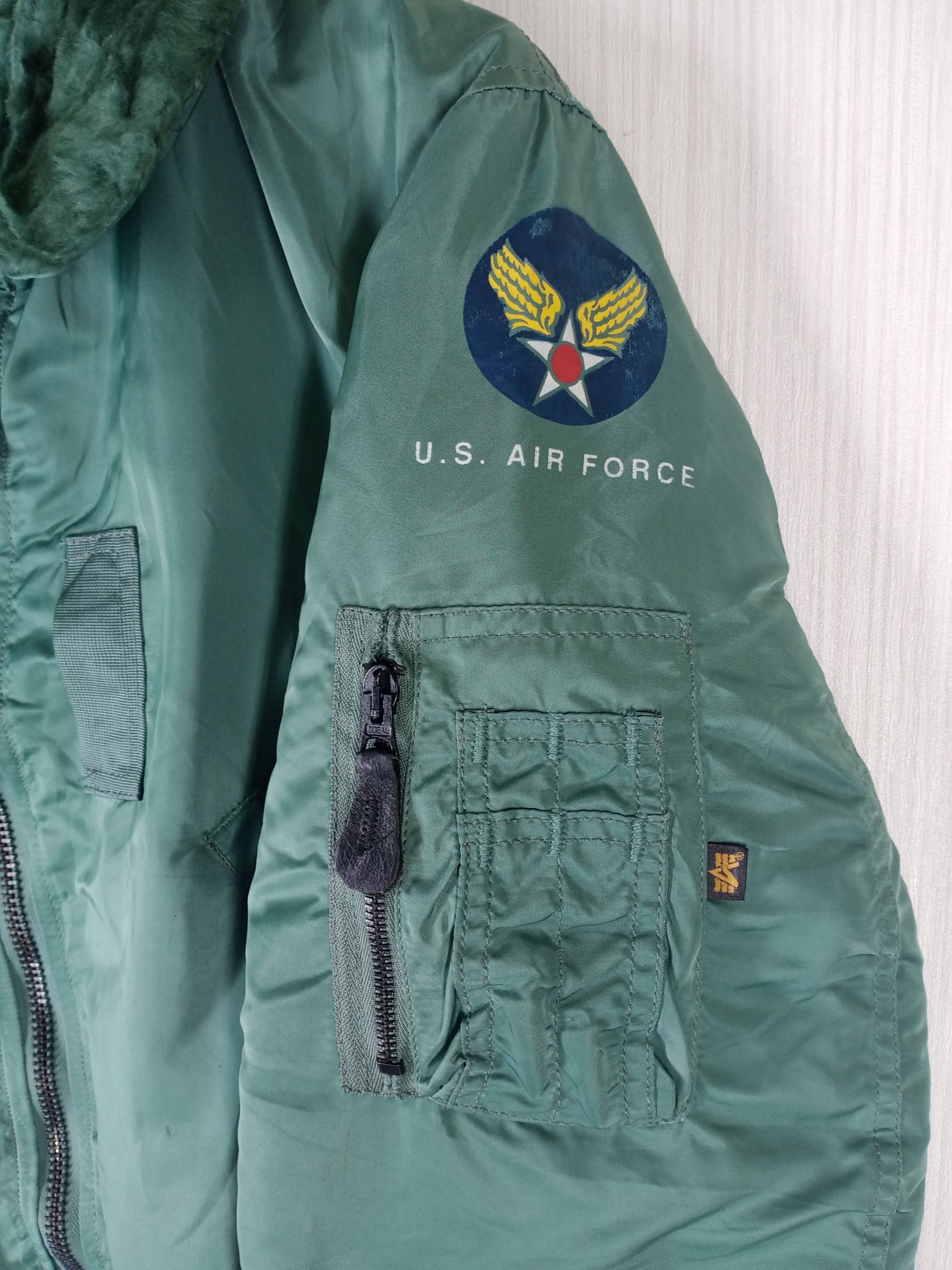 Alpha Industries Rare Vintage Alpha Industries USAF B15D Bomber Jacket Size US S / EU 44-46 / 1 - 3 Thumbnail