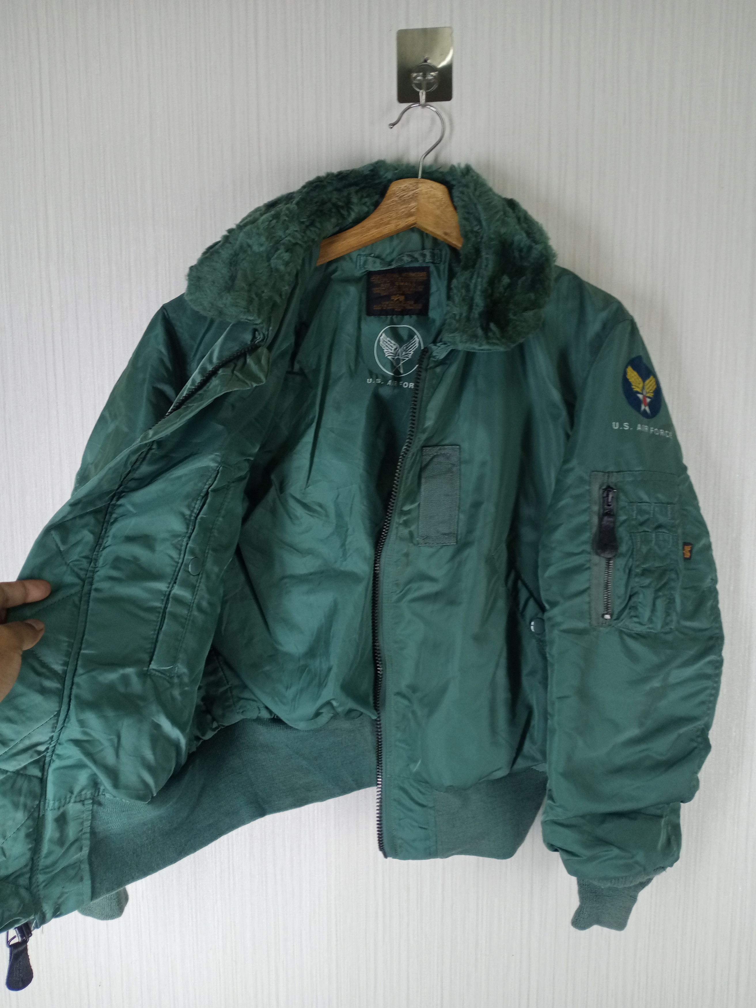 Alpha Industries Rare Vintage Alpha Industries USAF B15D Bomber Jacket Size US S / EU 44-46 / 1 - 4 Thumbnail