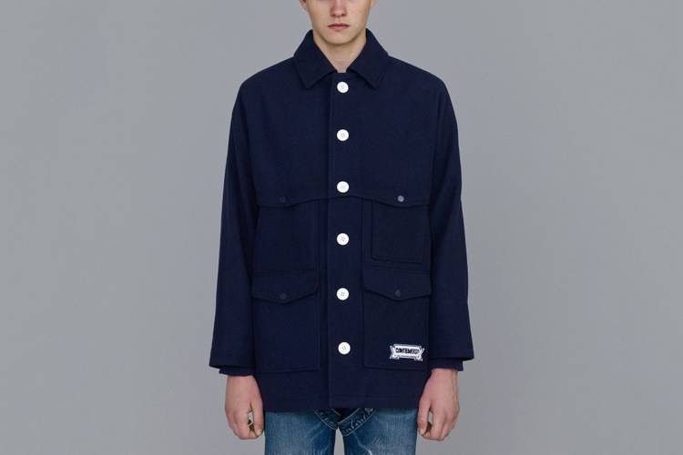 image of Kim Jones X Gu Fall/winter 2018 Collection in Dark Blue, Men's (Size Large)