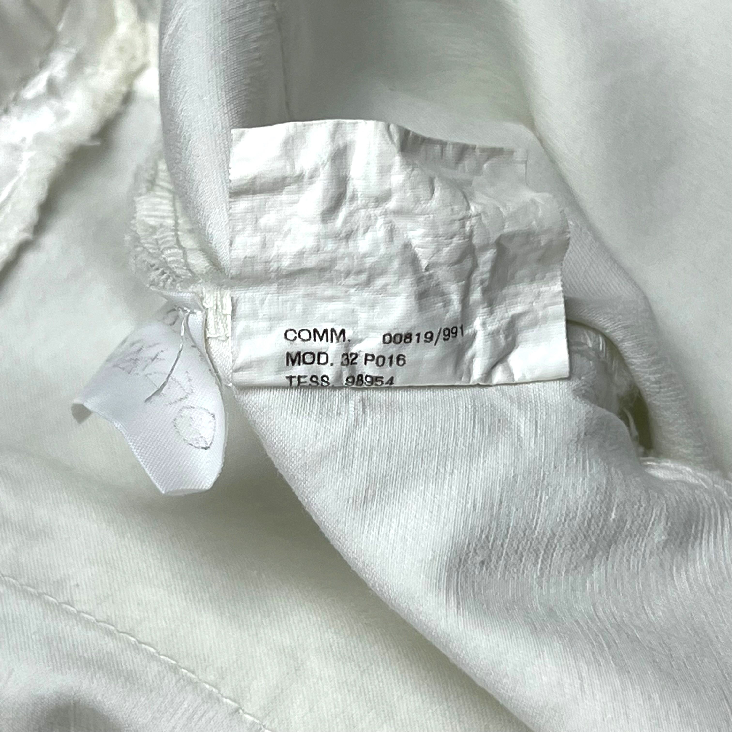 Maison Margiela S/S 99 ⑥ Archive White Silk Button Up Trouser Size US 31 - 8 Thumbnail