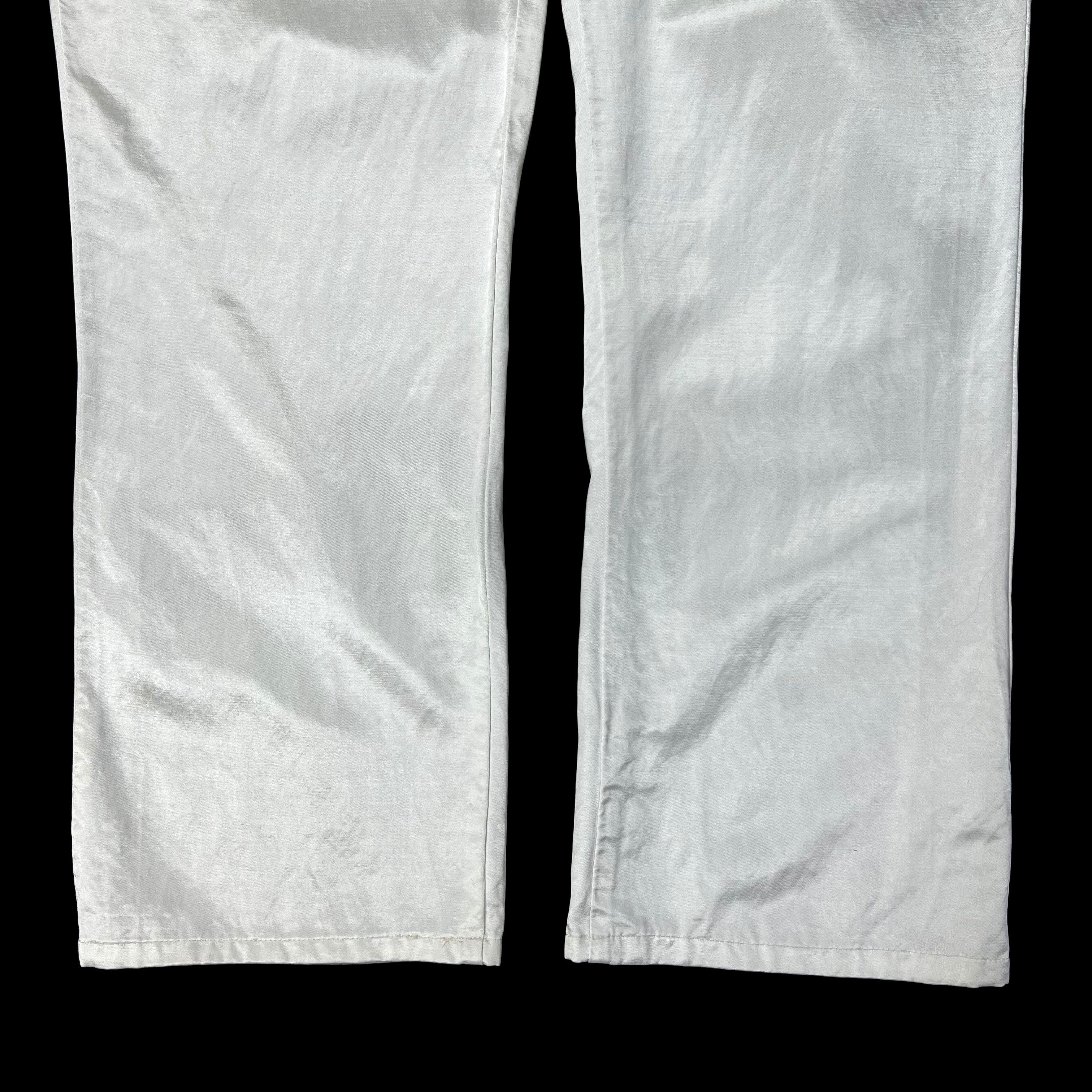 Maison Margiela S/S 99 ⑥ Archive White Silk Button Up Trouser Size US 31 - 9 Thumbnail