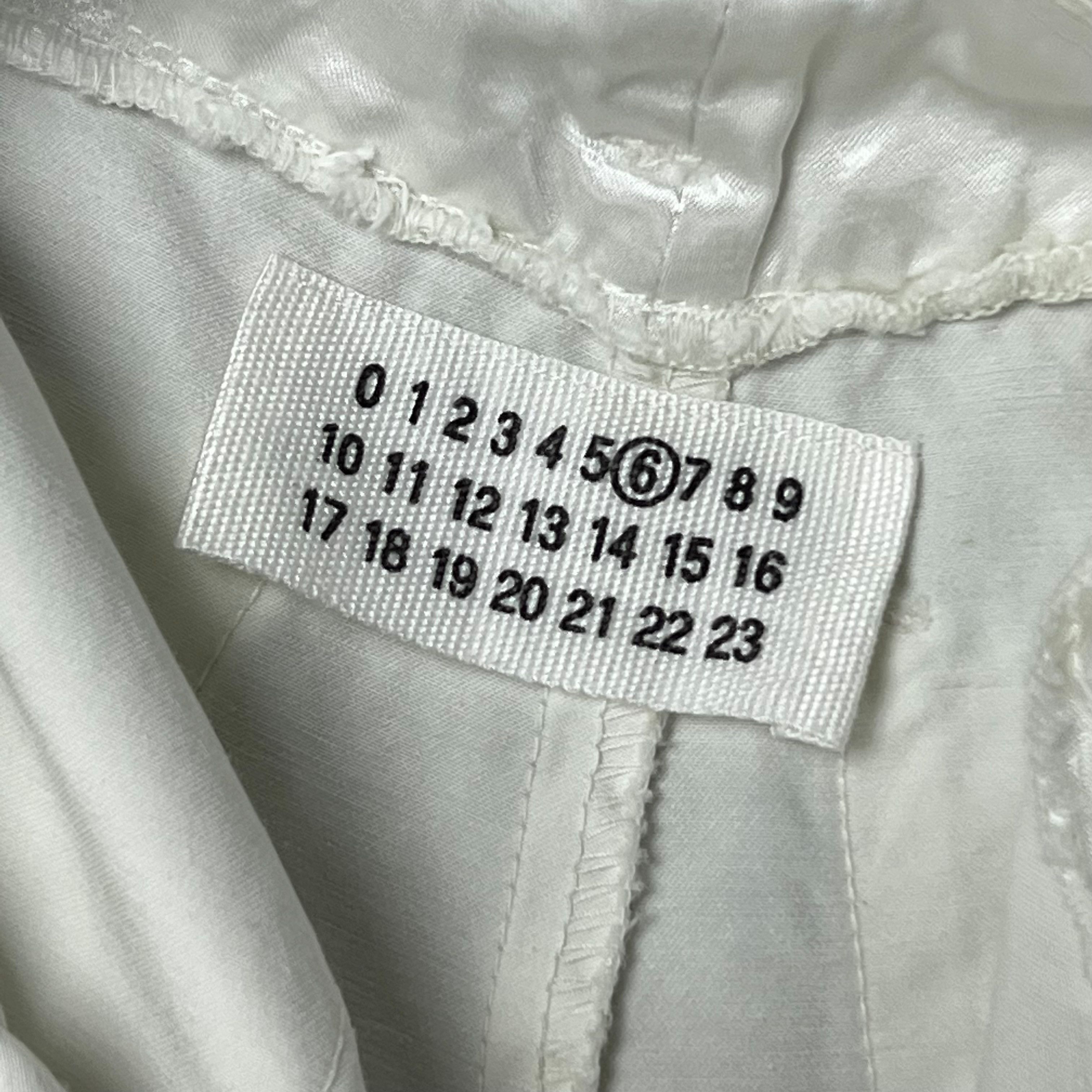 Maison Margiela S/S 99 ⑥ Archive White Silk Button Up Trouser Size US 31 - 7 Thumbnail