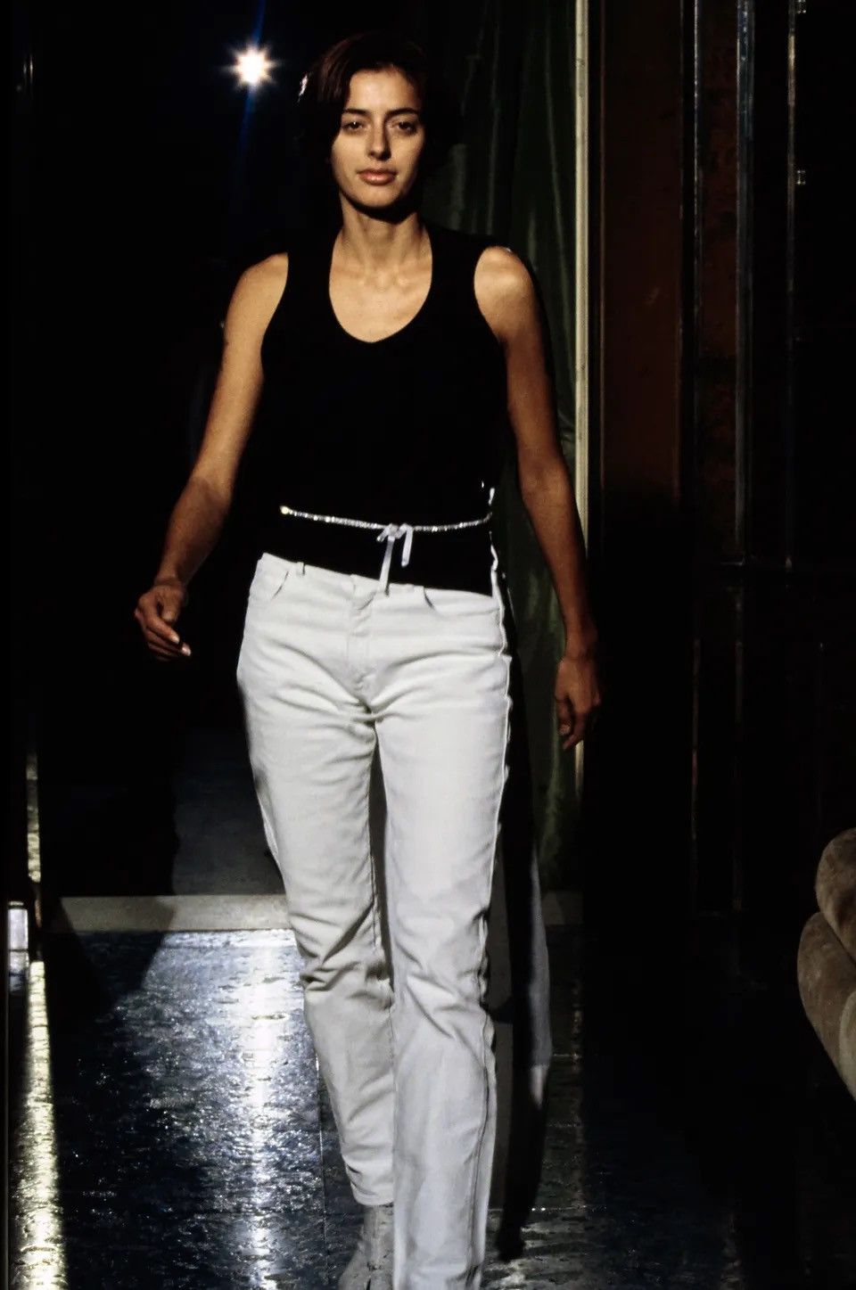 Maison Margiela S/S 99 ⑥ Archive White Silk Button Up Trouser Size US 31 - 1 Thumbnail