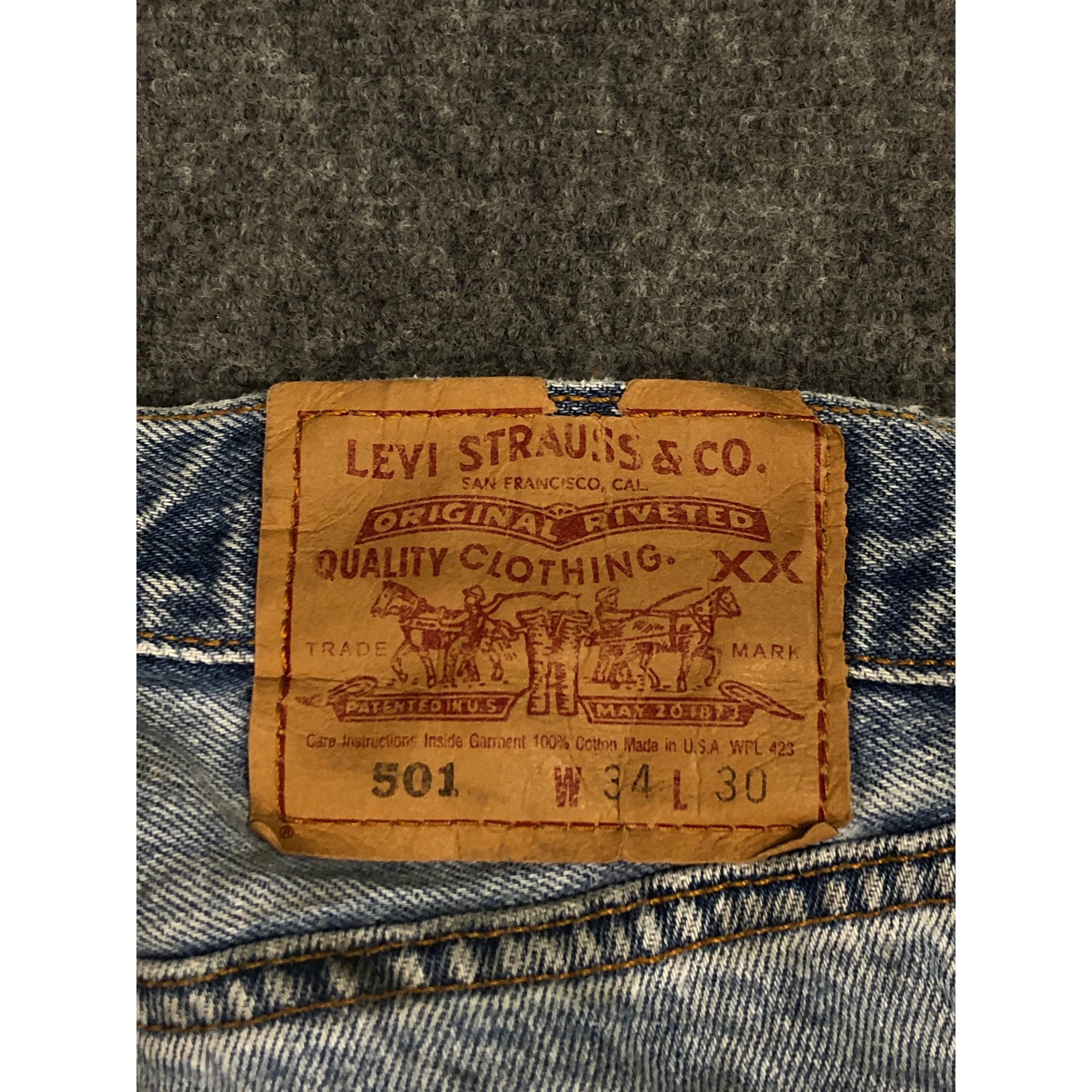 Levi's Vintage Levis 501 Faded Lightwash Jeans Pant DP0107 Size US 34 / EU 50 - 5 Thumbnail