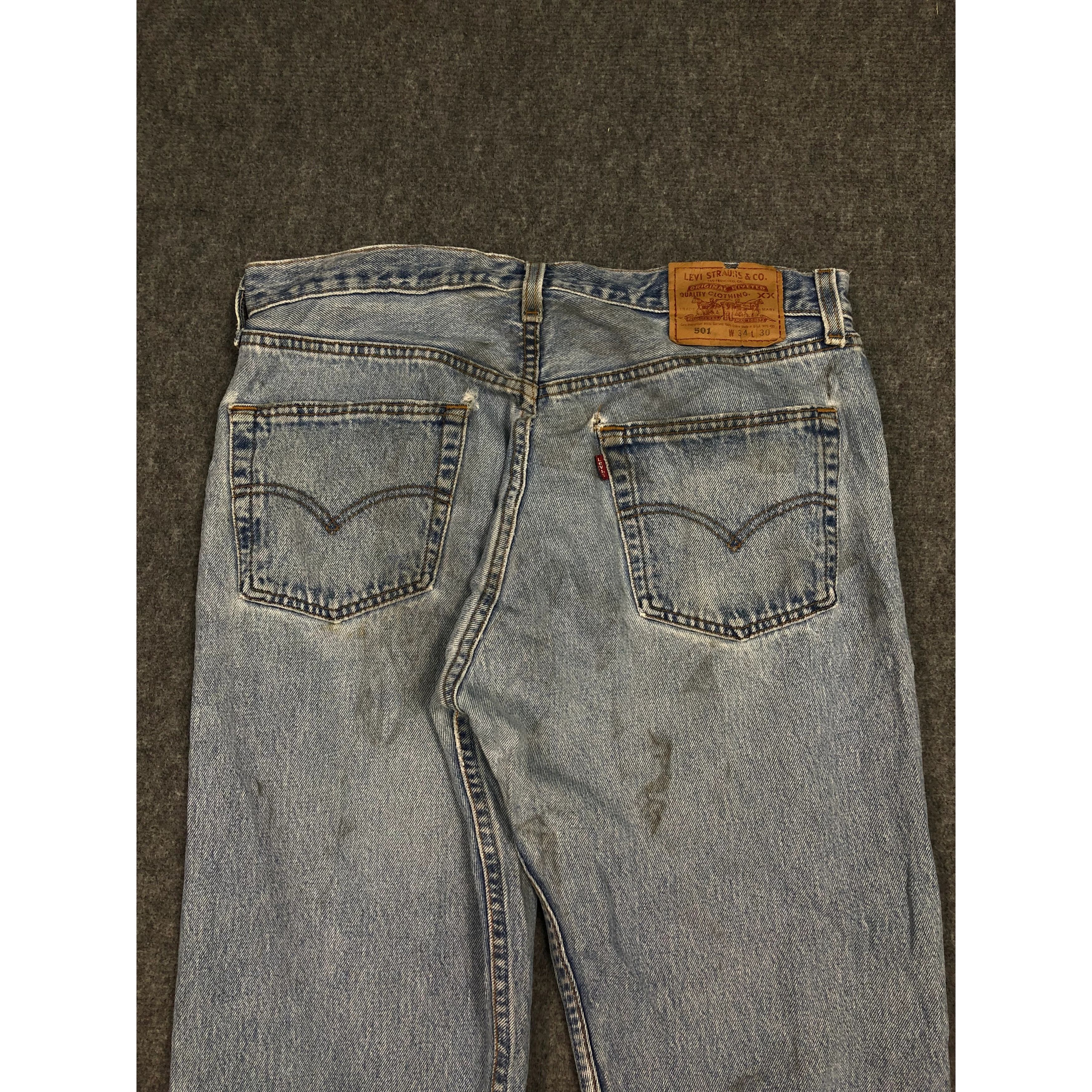 Levi's Vintage Levis 501 Faded Lightwash Jeans Pant DP0107 Size US 34 / EU 50 - 4 Thumbnail