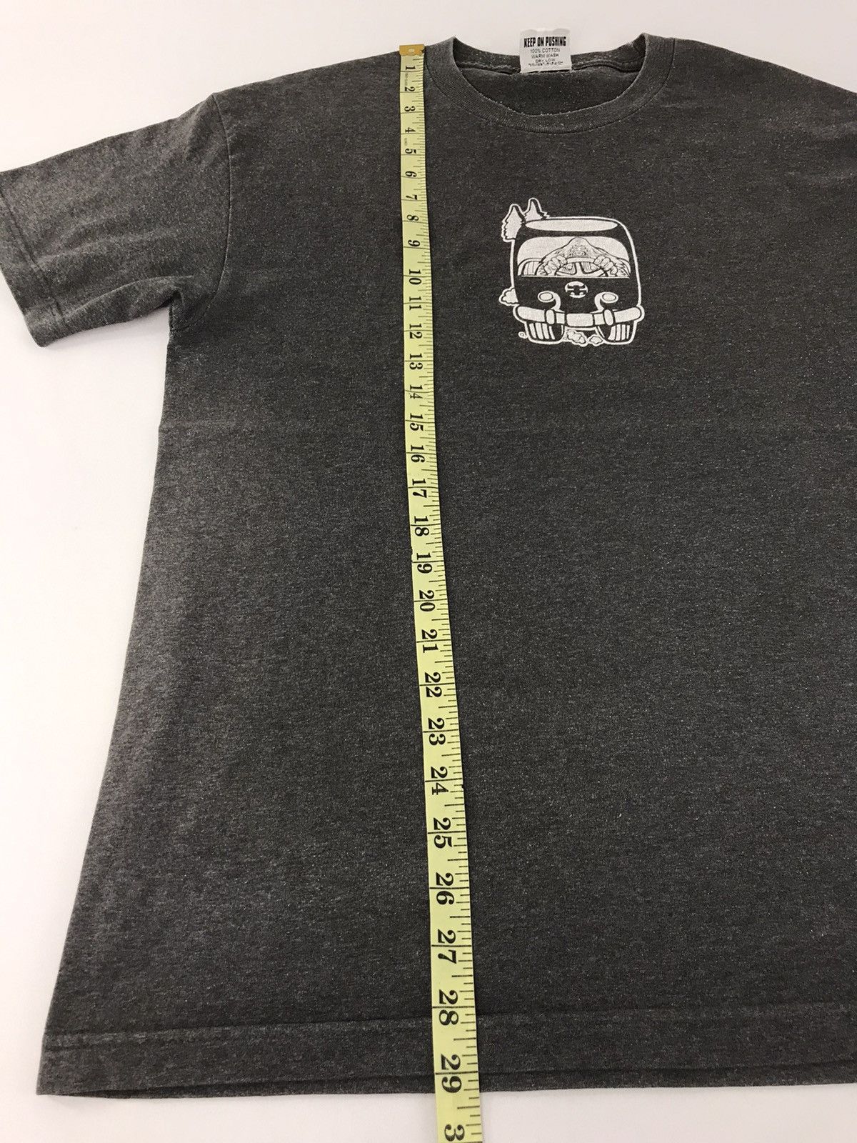 Vintage 90s Path Ape Driving Keep On Pushing Skateboard Tee Size US L / EU 52-54 / 3 - 8 Thumbnail