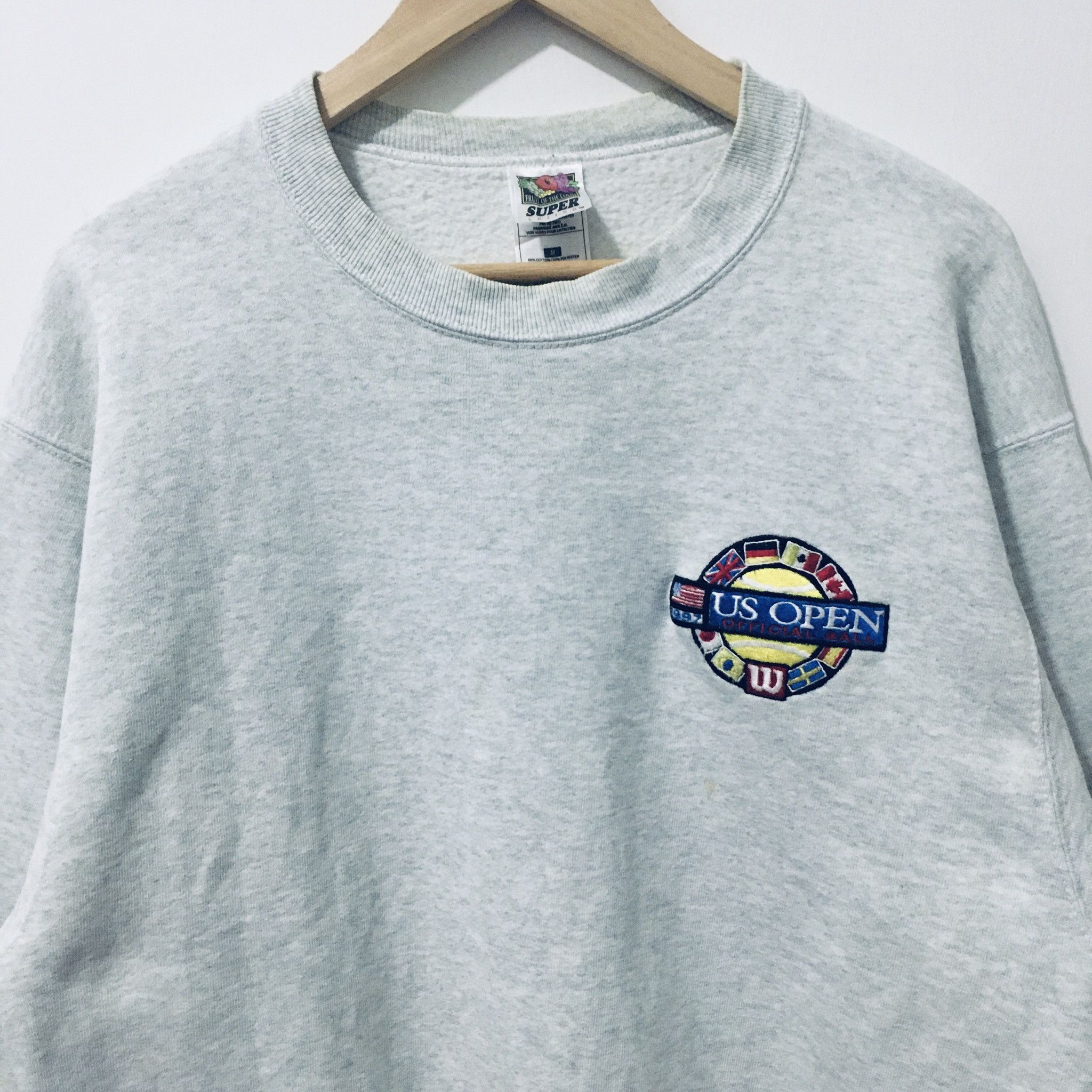 Fruit Of The Loom Vintage x Wilson Sweatshir US open Official Ball 97’ Size US M / EU 48-50 / 2 - 2 Thumbnail