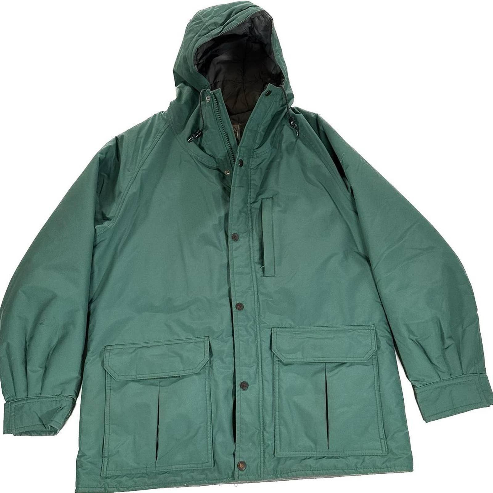 Cabelas Vintage 90s Cabelas Hunting Jacket Green Snow Large Grailed