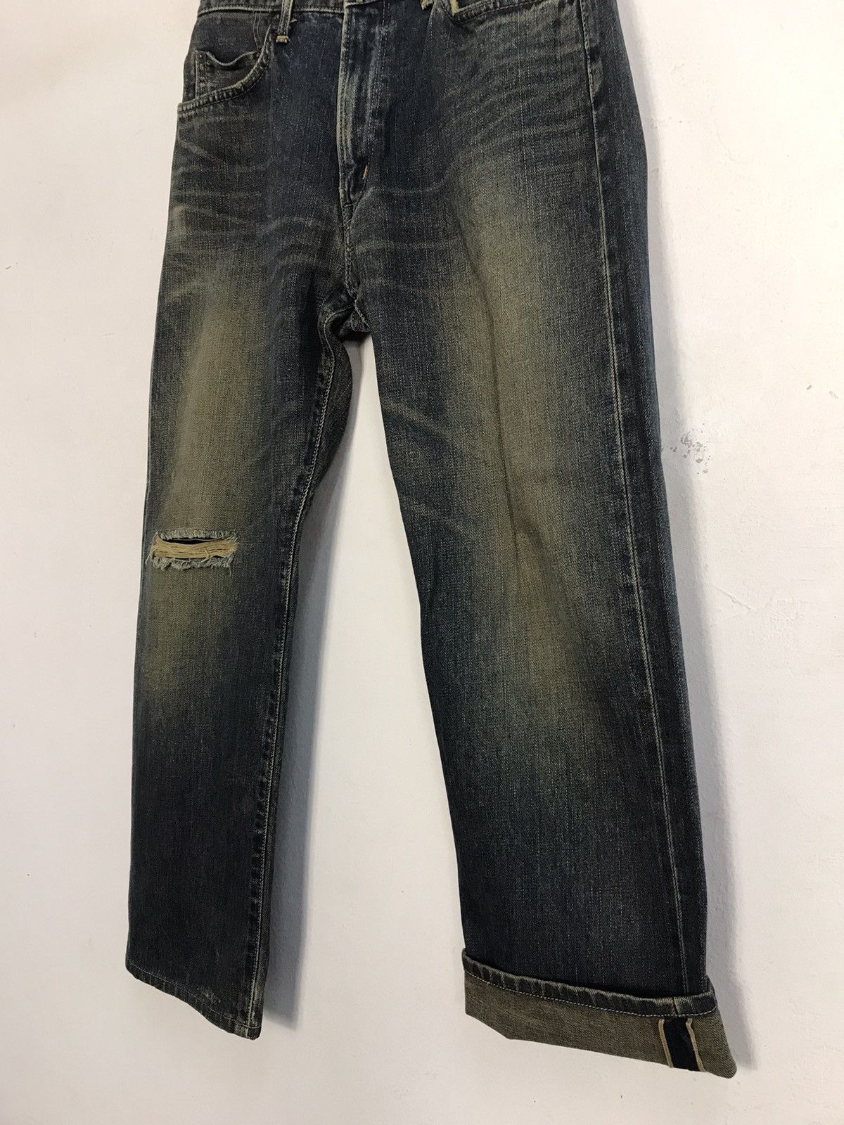 Edwin × Japanese Brand Vintage Edwin Selvedge Distressed Denim Design Size US 29 - 10 Thumbnail