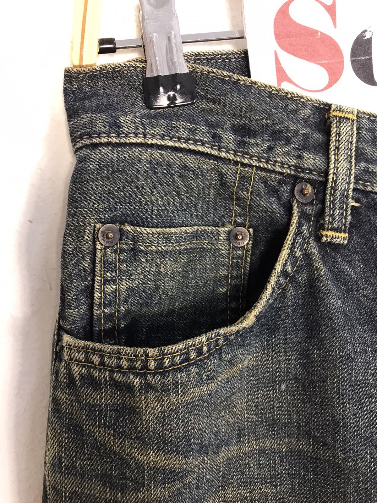 Edwin × Japanese Brand Vintage Edwin Selvedge Distressed Denim Design Size US 29 - 8 Thumbnail