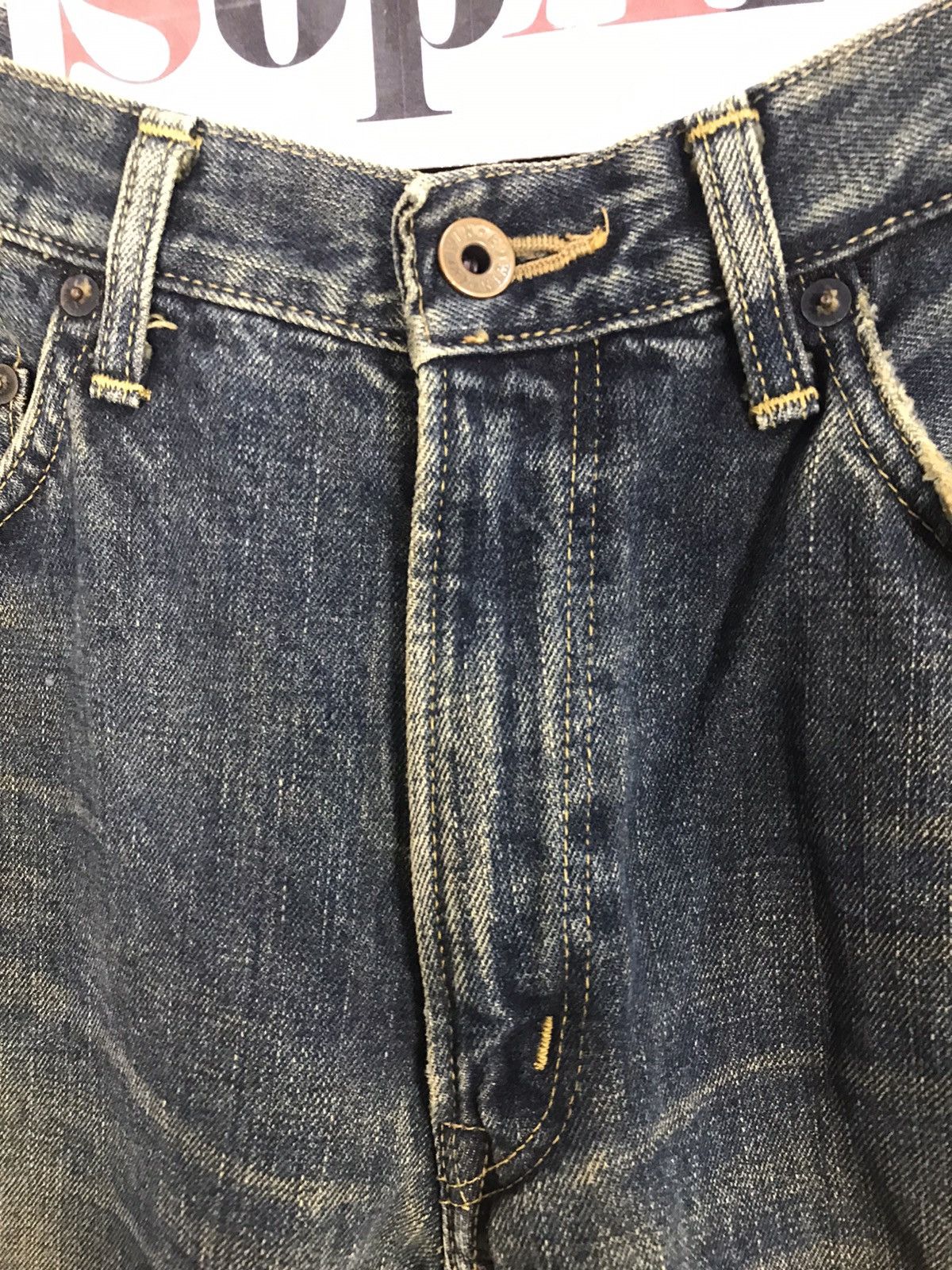 Edwin × Japanese Brand Vintage Edwin Selvedge Distressed Denim Design Size US 29 - 7 Thumbnail