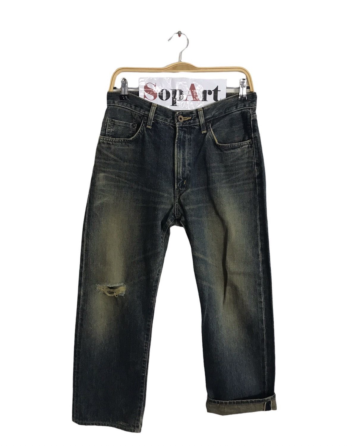 Edwin × Japanese Brand Vintage Edwin Selvedge Distressed Denim Design Size US 29 - 1 Thumbnail