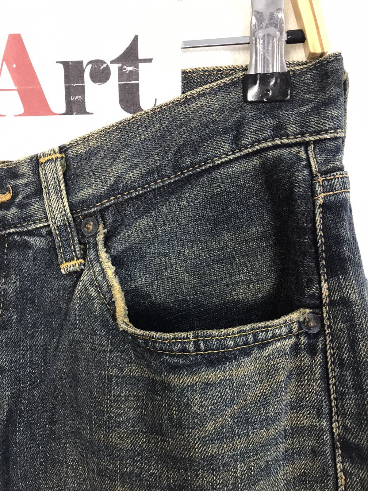 Edwin × Japanese Brand Vintage Edwin Selvedge Distressed Denim Design Size US 29 - 6 Thumbnail