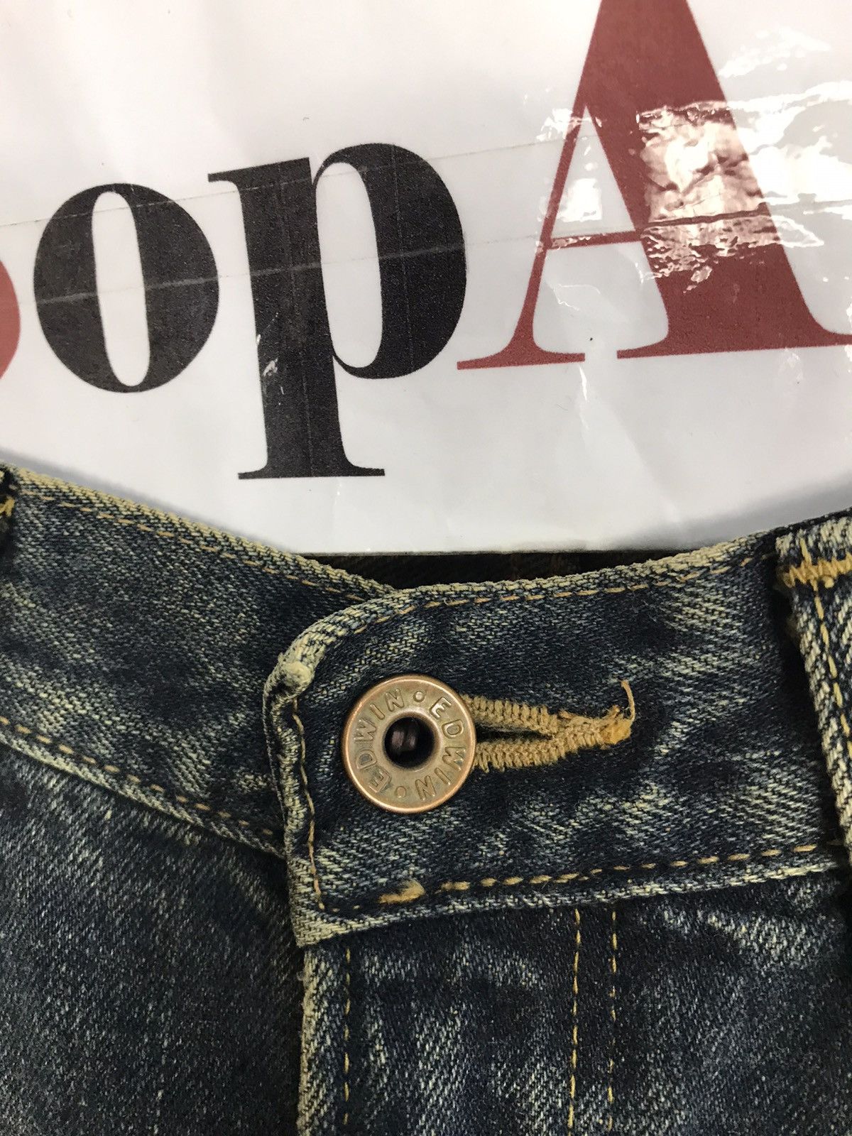 Edwin × Japanese Brand Vintage Edwin Selvedge Distressed Denim Design Size US 29 - 11 Thumbnail